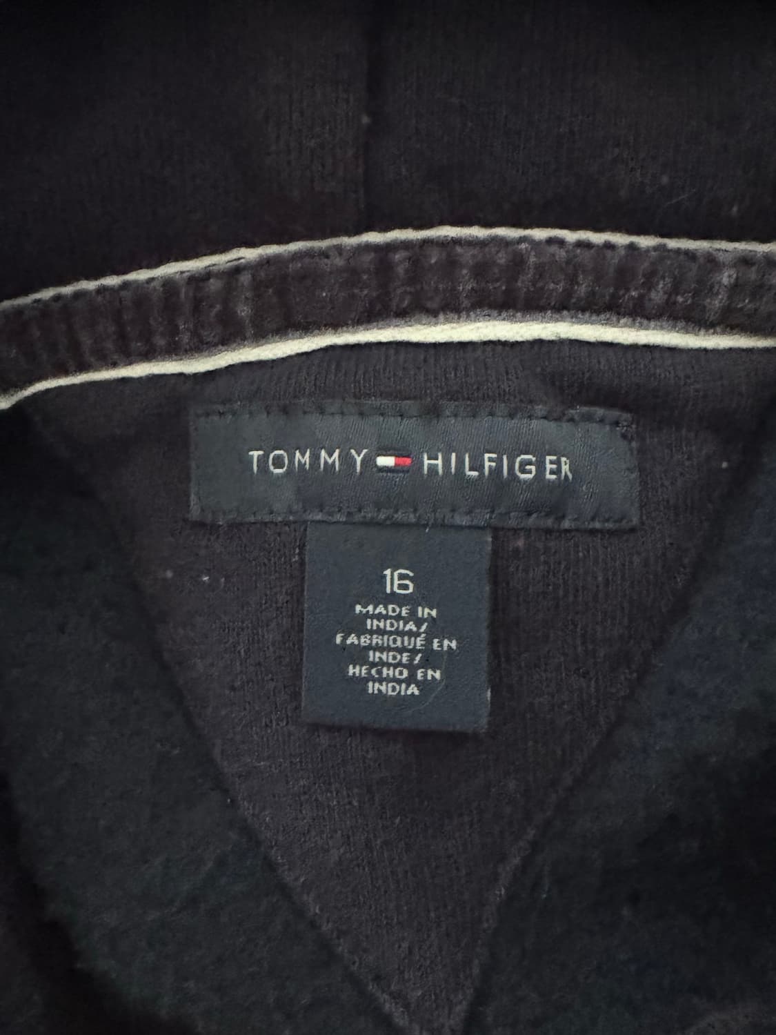 타미힐피거 화이트 패치 후드집업 상품이미지3