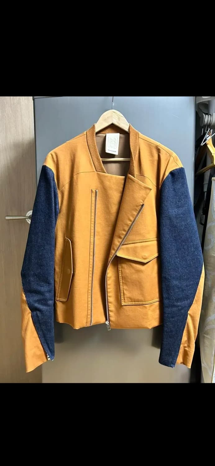 새상품 우영미 데님 패널 바이커 자켓 상품이미지1