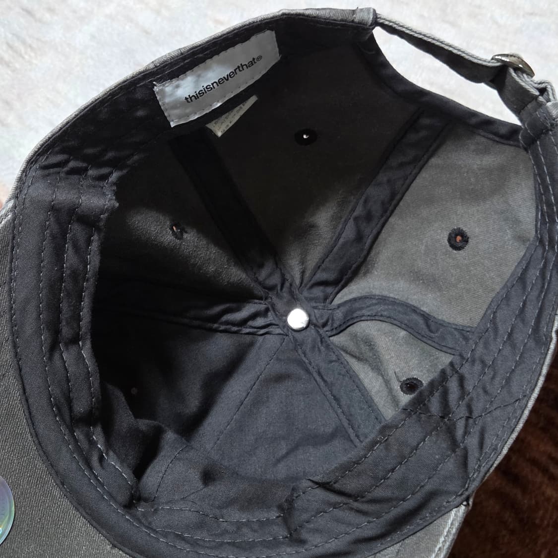 디스이즈네버뎃 워시드 데님 볼캡 상품이미지4