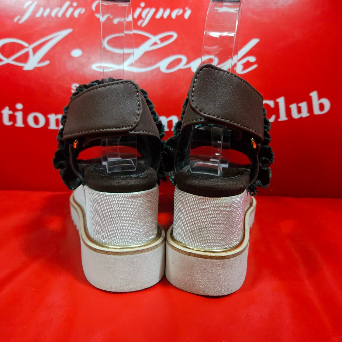 슈콤마보니 캉캉 키높이 샌들 220size 상품이미지4