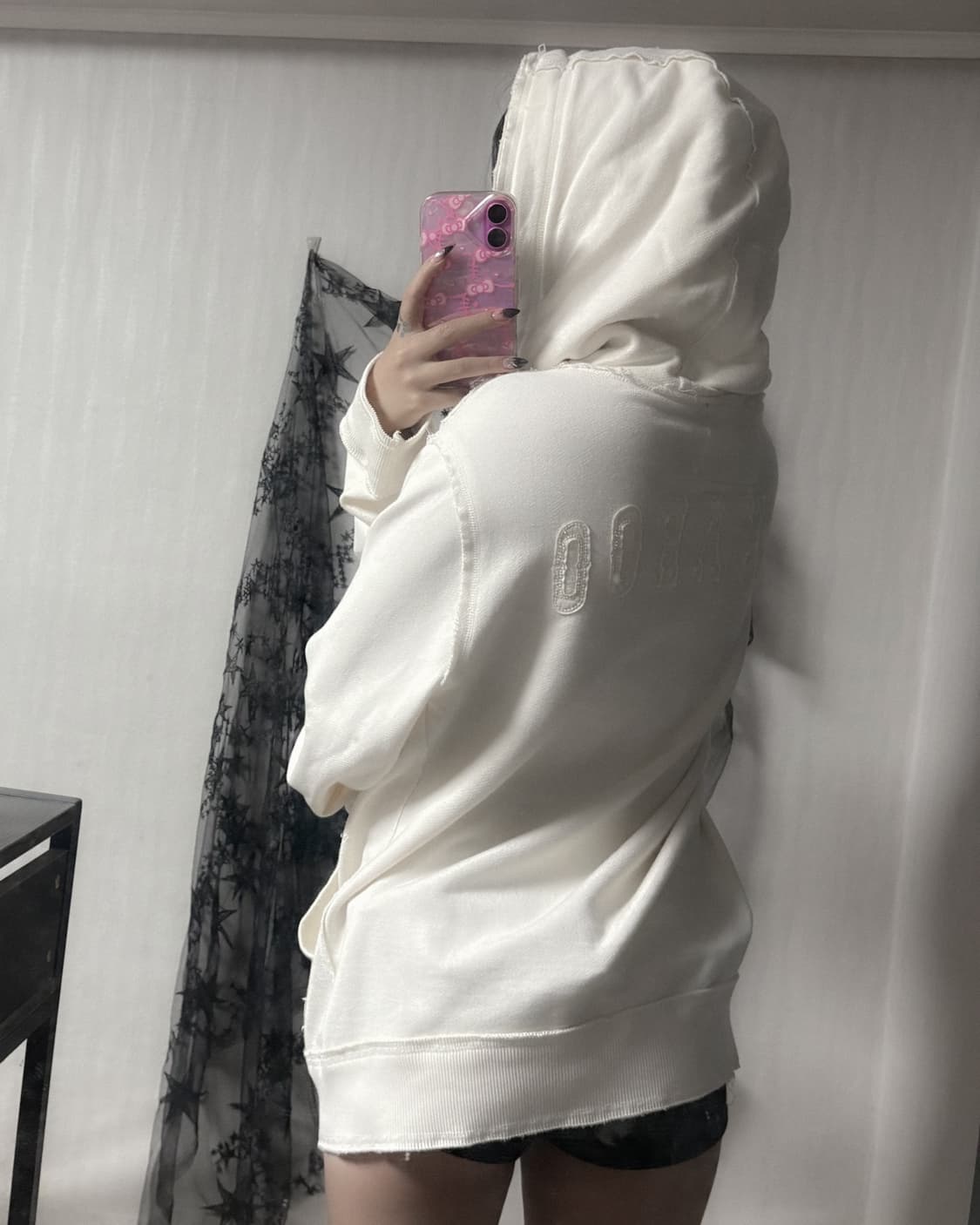 버카루 y2k 패치 포인트 후드집업  상품이미지4