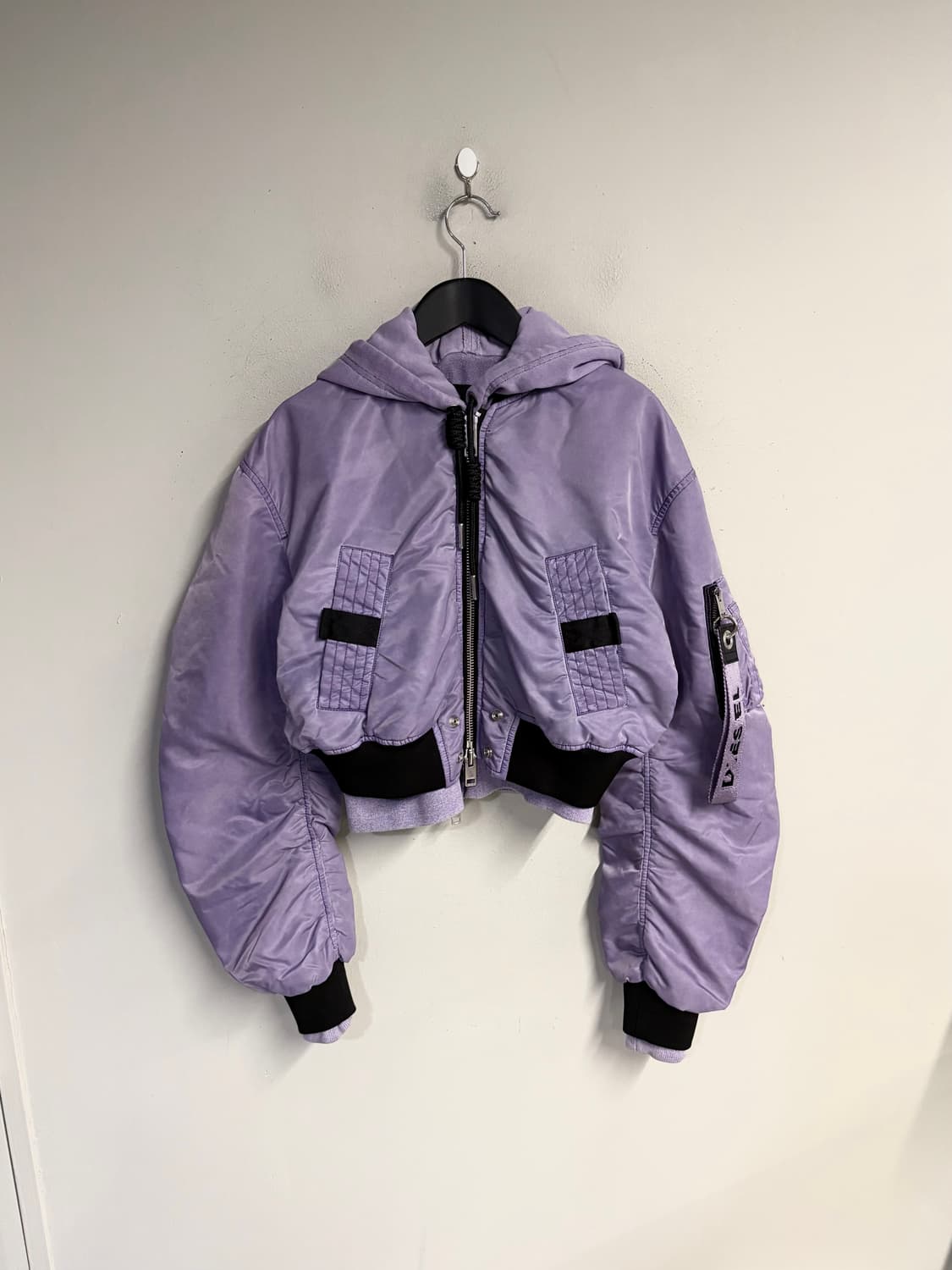 DIESEL violet hoodie bomber jakcet  상품이미지2
