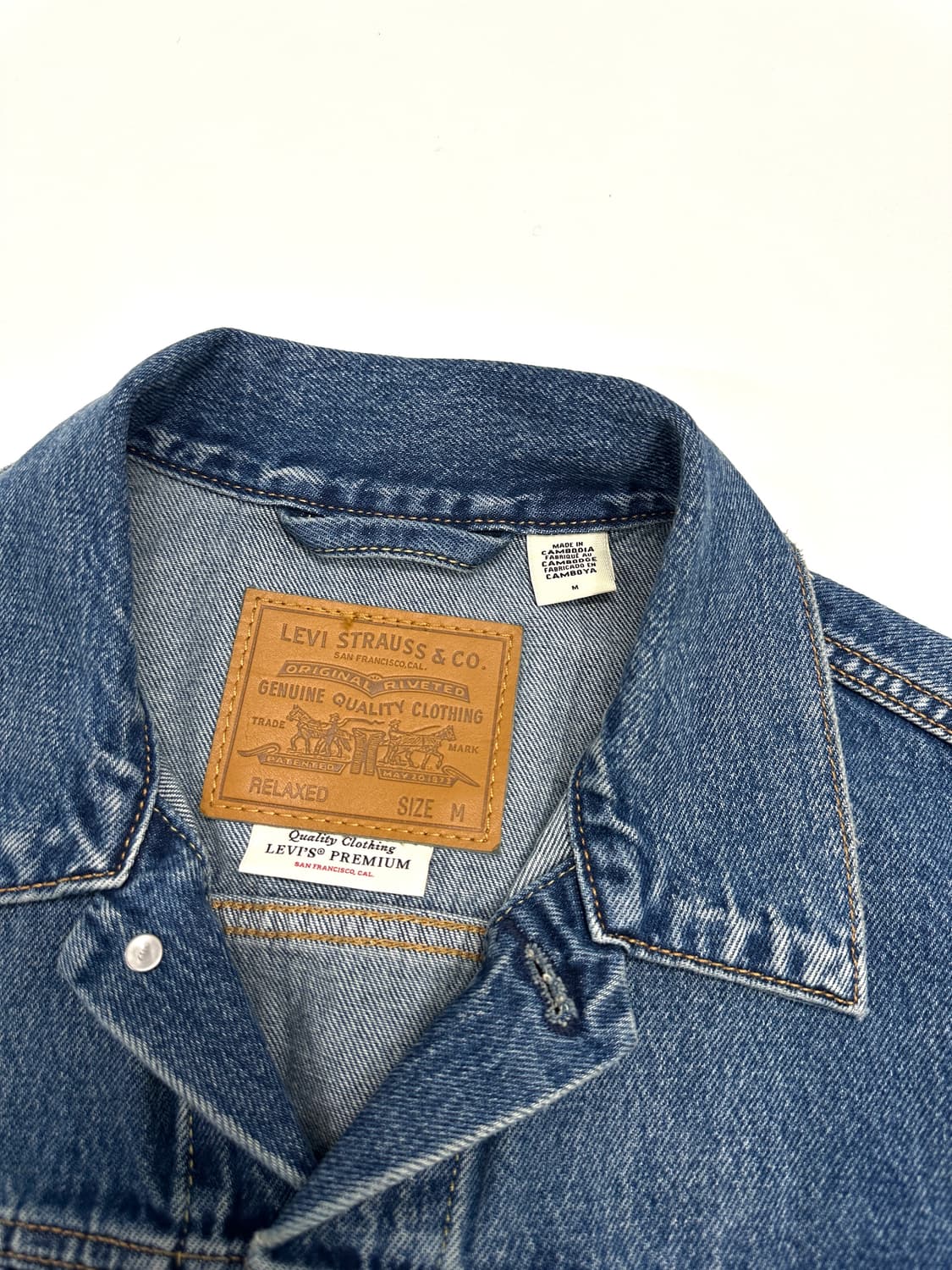 리바이스 1세대 복각 프리미엄 데님 자켓 (M) 상품이미지4