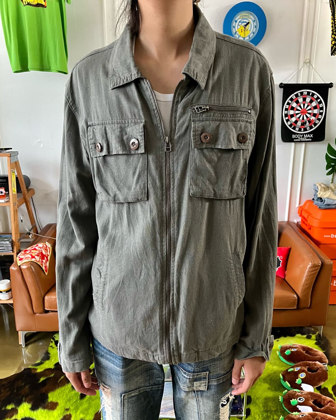 Growth by Grail Japan Military Linen JK 상품이미지3