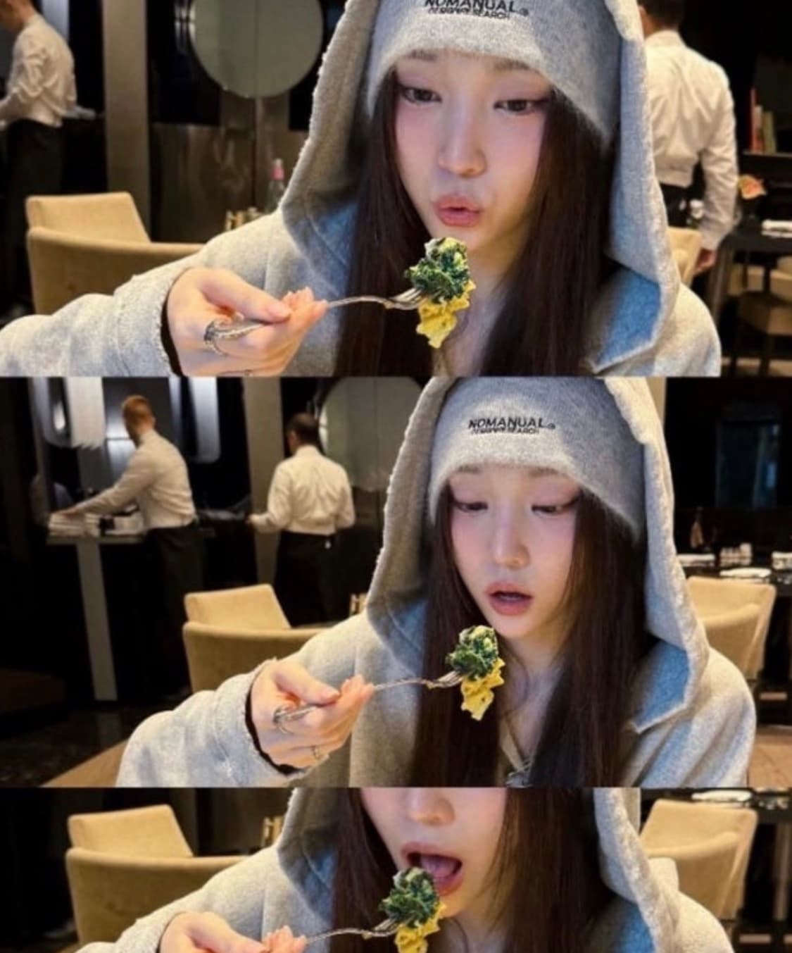 NM HAIRY BEANIE - LIGHT GRAY 상품이미지1