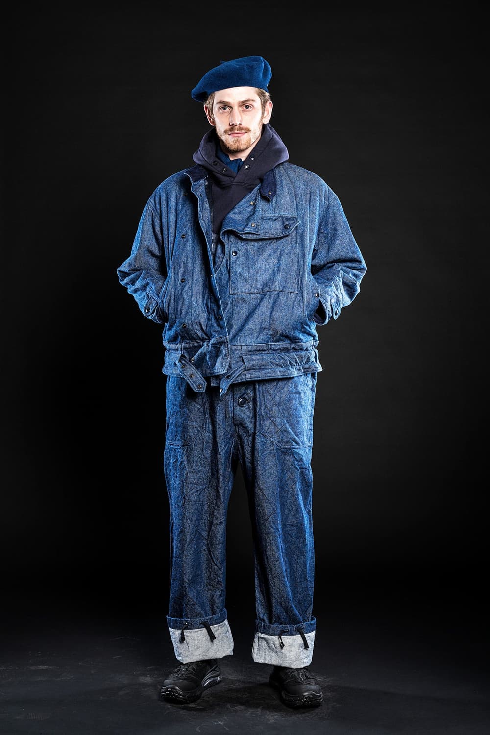 엔지니어드 가먼츠 모토자켓 블랙 페이크스웨이드 상품이미지7