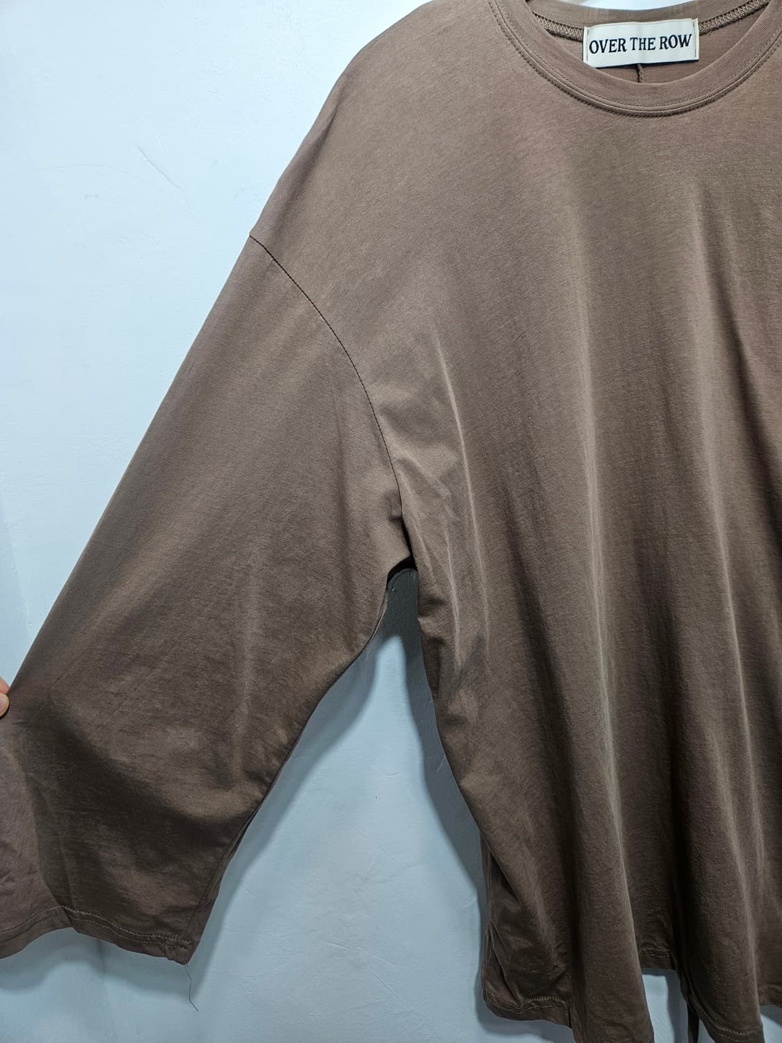 뒷트임 끈조절 긴팔 티셔츠 상품이미지3