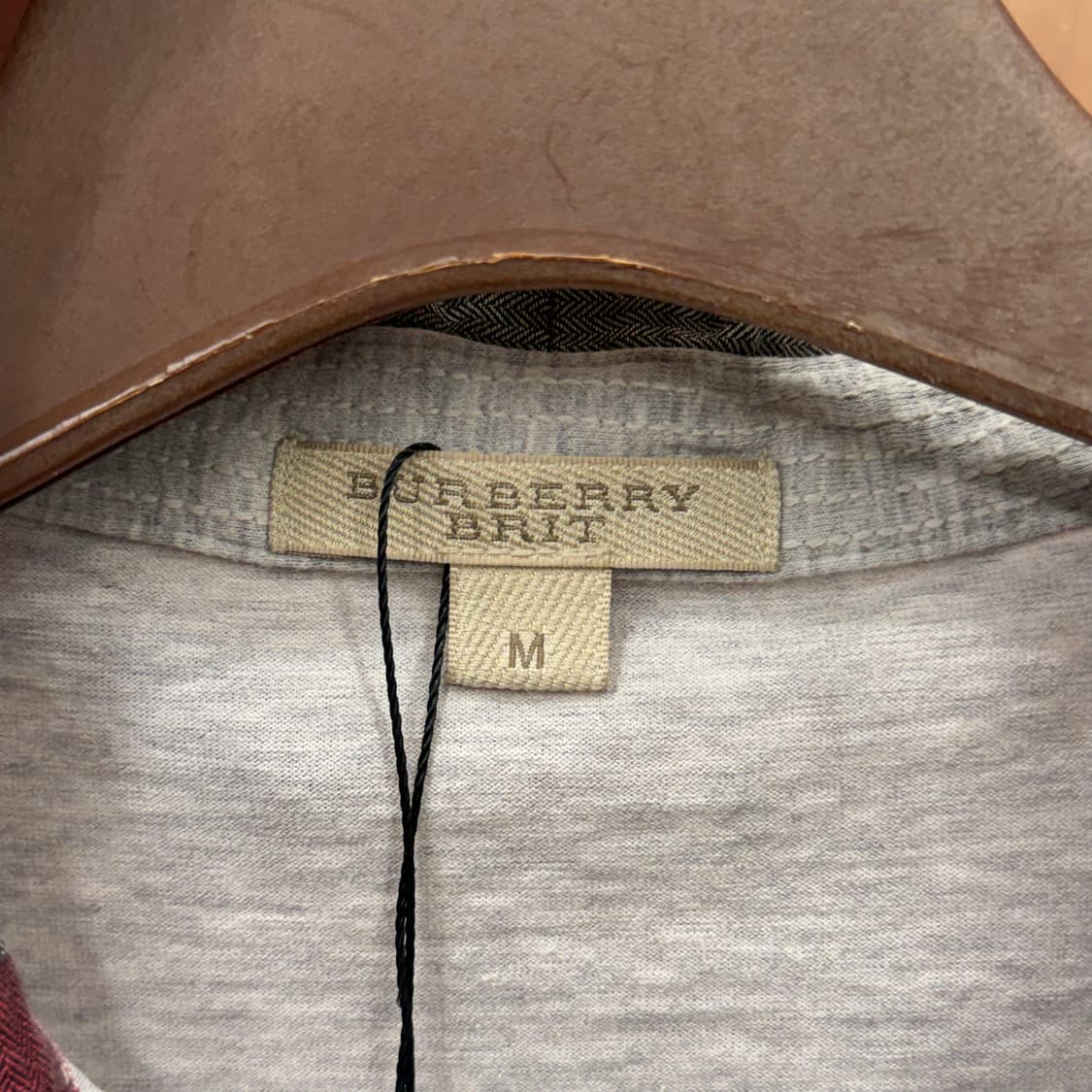 버버리 브릿 노바체크 카라 반팔 폴로 티셔츠 자수 로고 디테일 그레이 상품이미지7