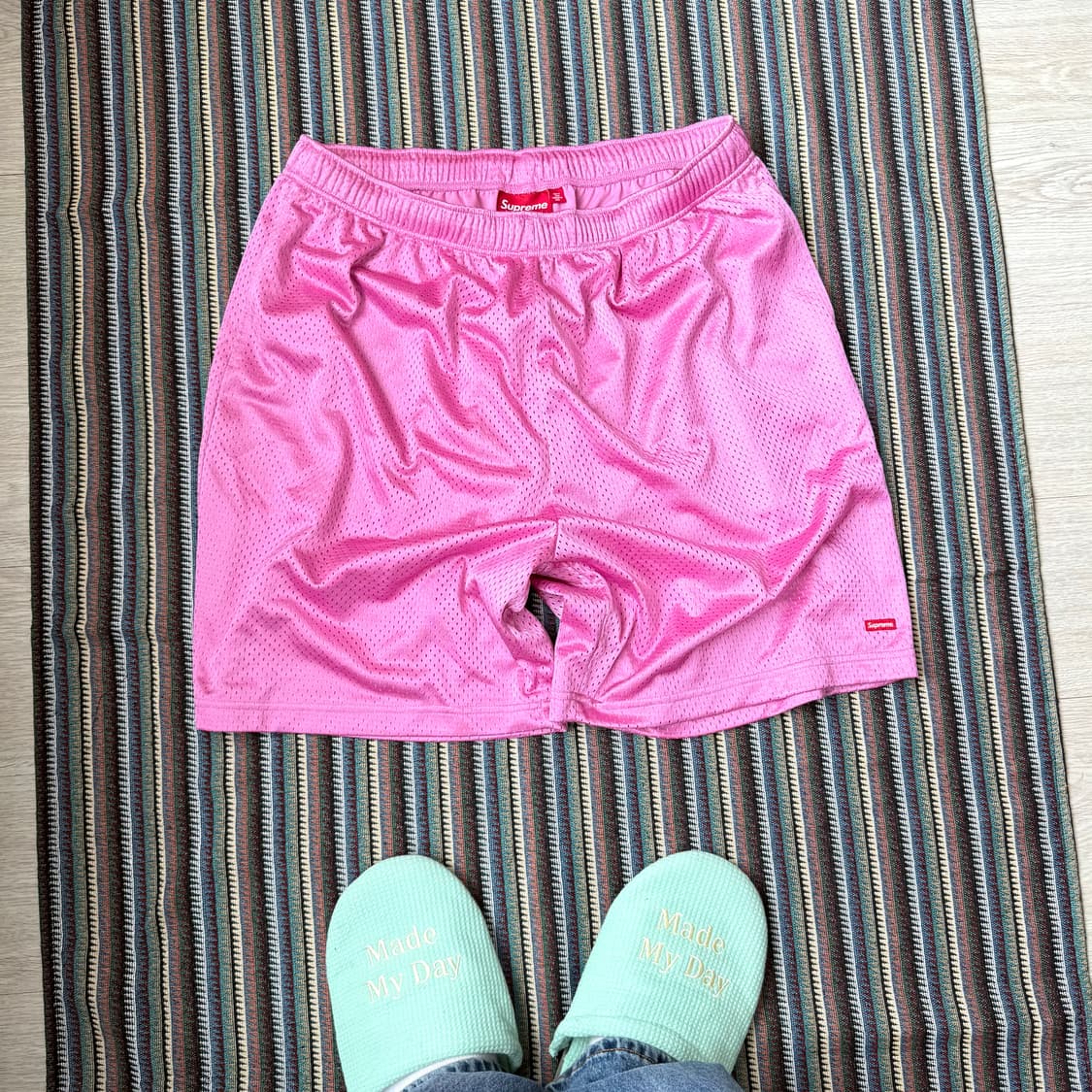 슈프림 스몰 박스로고 메쉬 팬츠 상품이미지1