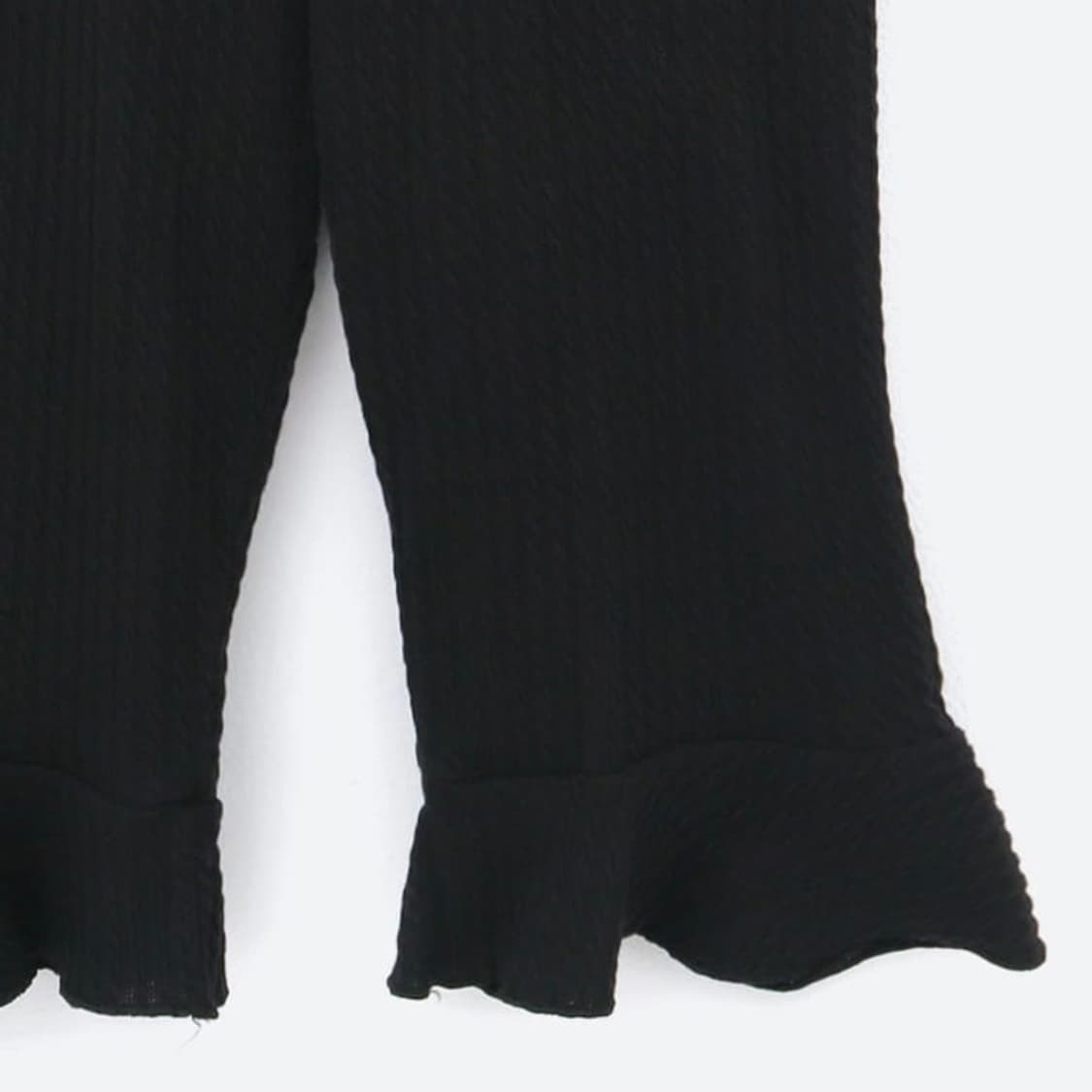 론론 러플 바이커 쇼츠 러플 팬츠 블랙 상품이미지6