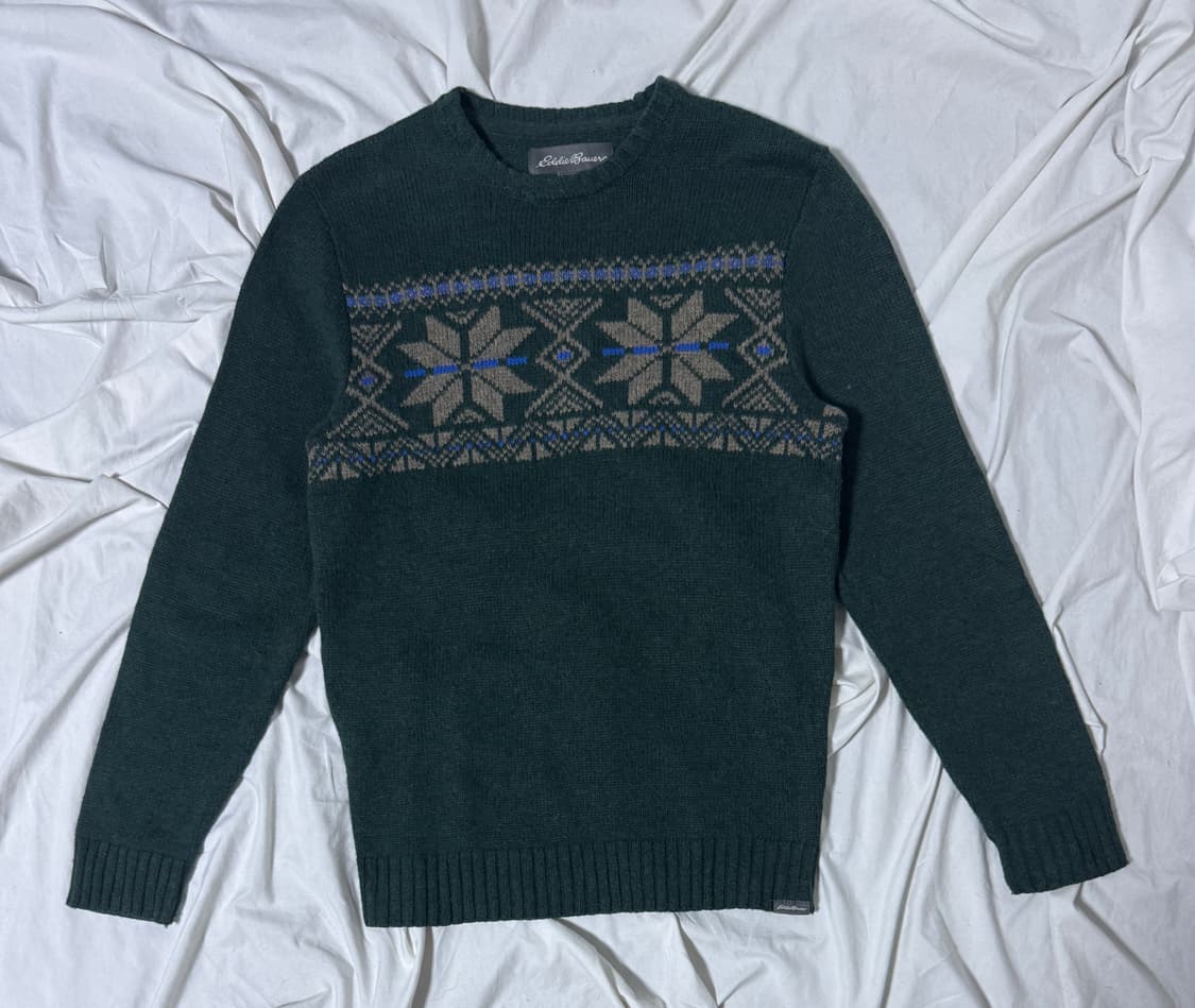 에디바우어 노르딕 패턴 니트 상품이미지1