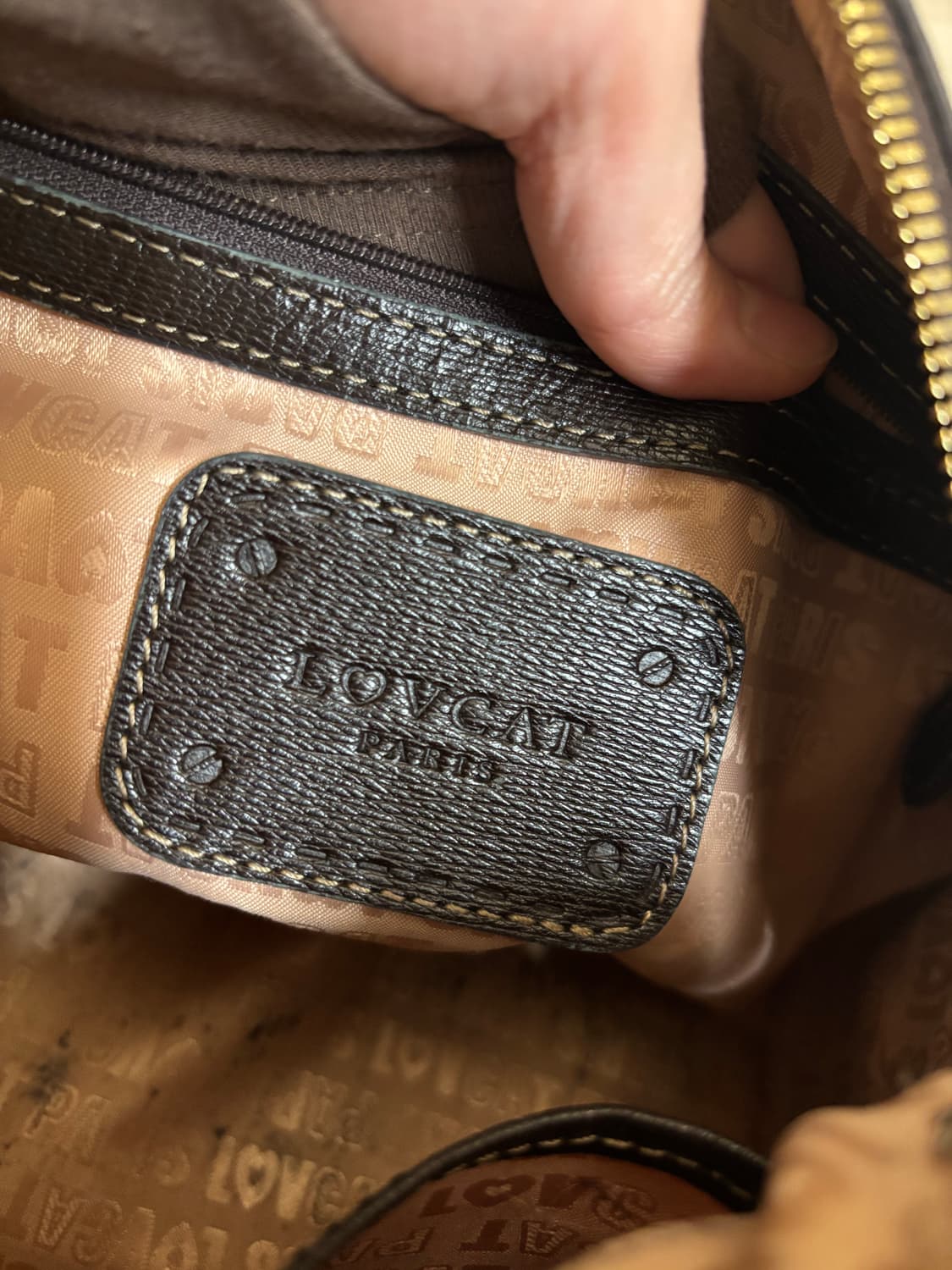 상태좋음) 러브캣 하트패턴 보스턴 토트백 상품이미지8