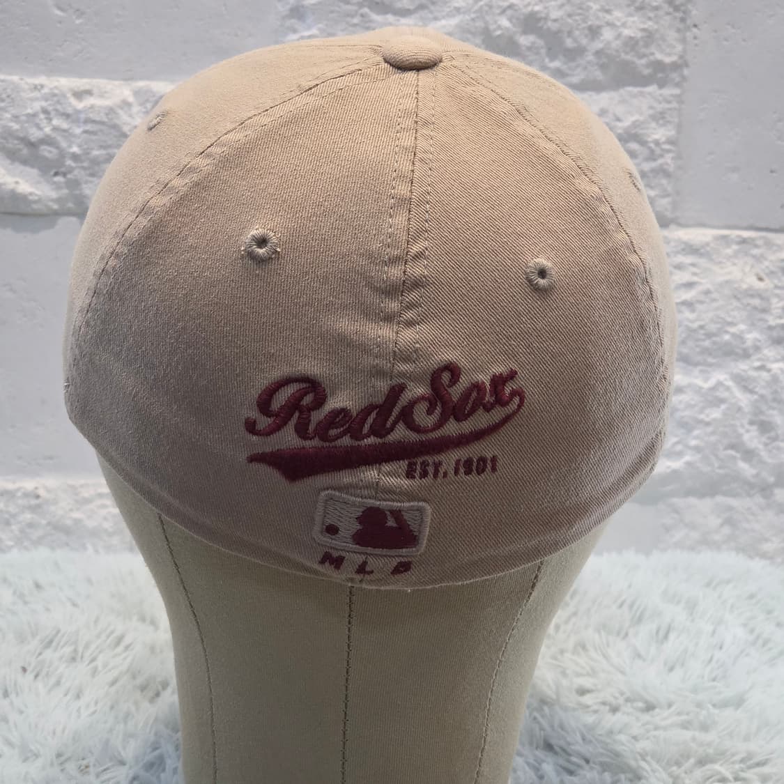 L5-9:MLB 레드삭스 베이지 볼캡 S-M (56-57cm) 상품이미지4