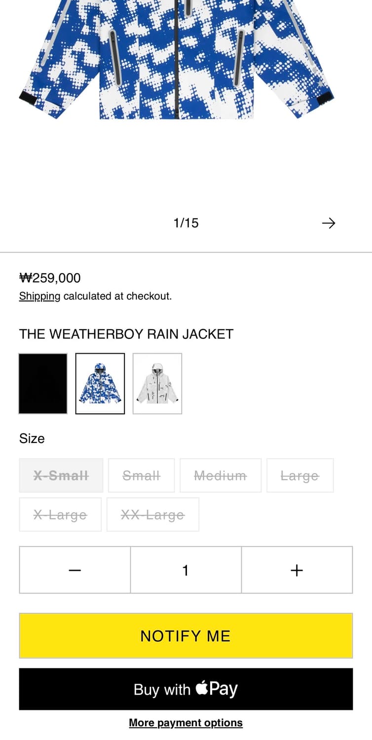 Protect.Idn 바람막이 새상품 M 상품이미지7