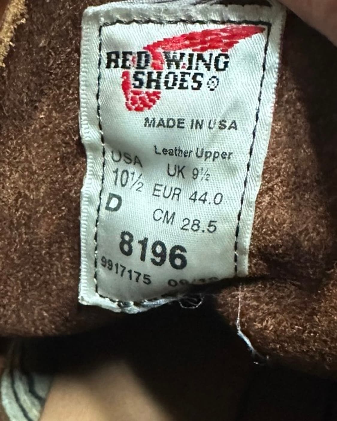 레드윙(Redwing) 8196 플레인 라운드토 부츠 10.5D 상품이미지9
