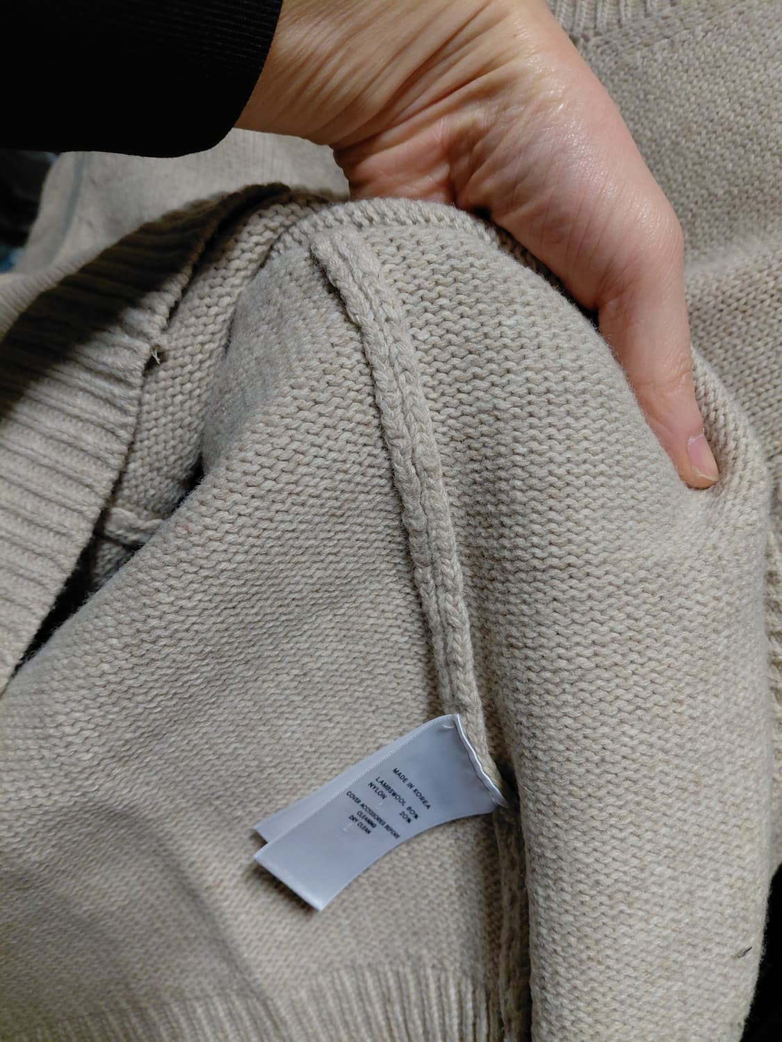 [LAINE]램스울 라운드넥 니트 M사이즈 상품이미지8