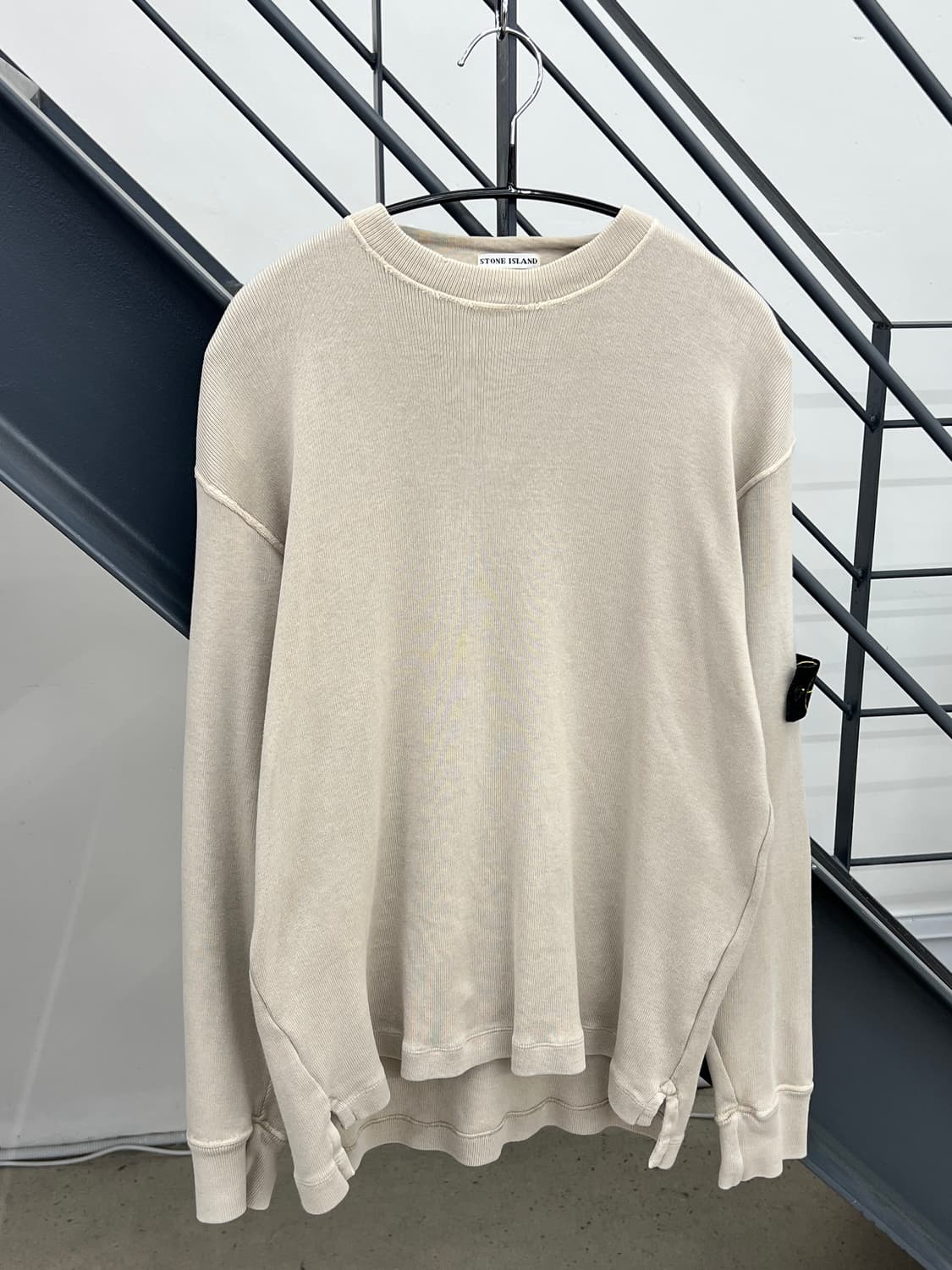 스톤아일랜드 00s 와펜 탄베이지 코튼 니트 상품이미지3