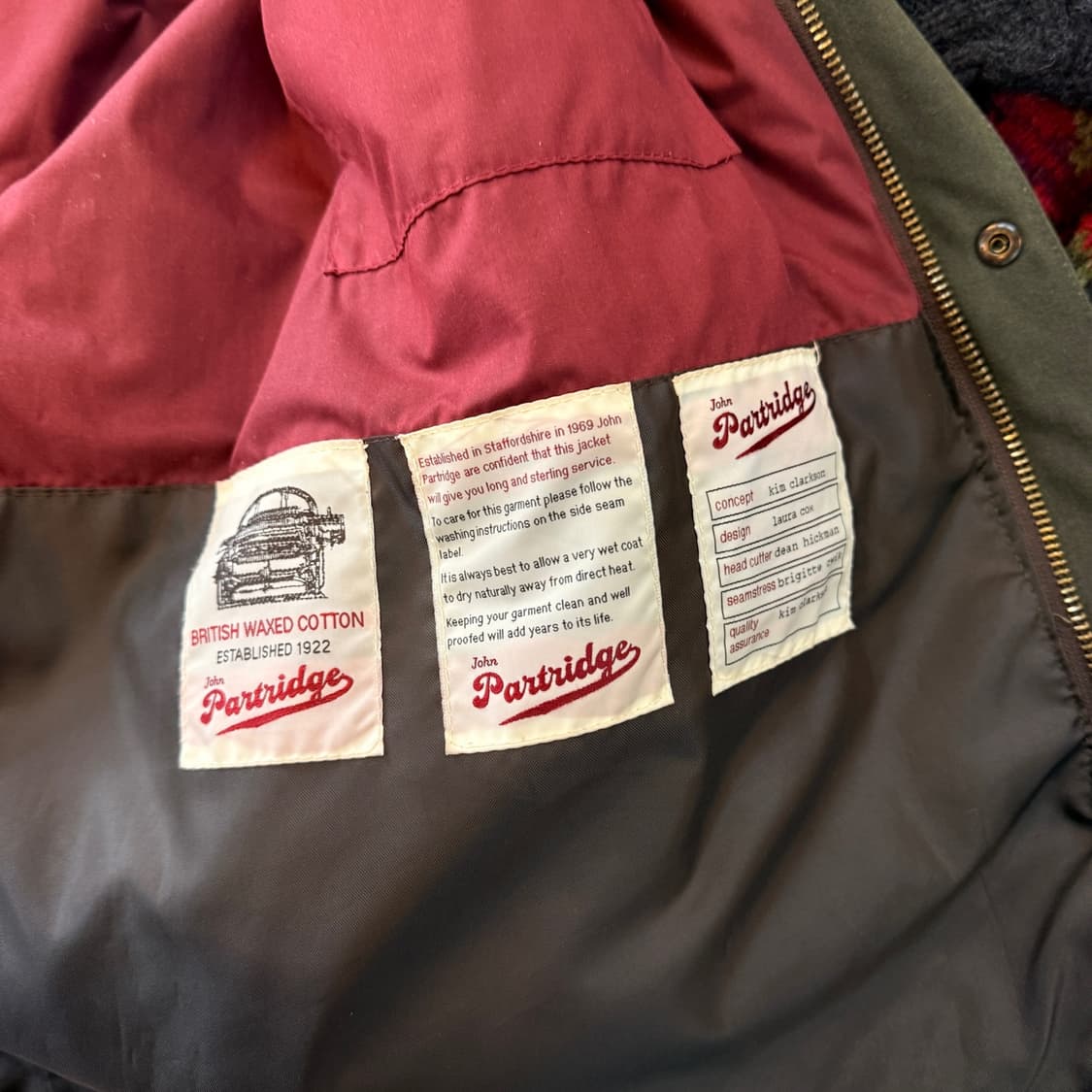 존 파트리지 왁스 자켓 코듀로이 포인트 XL 상품이미지9