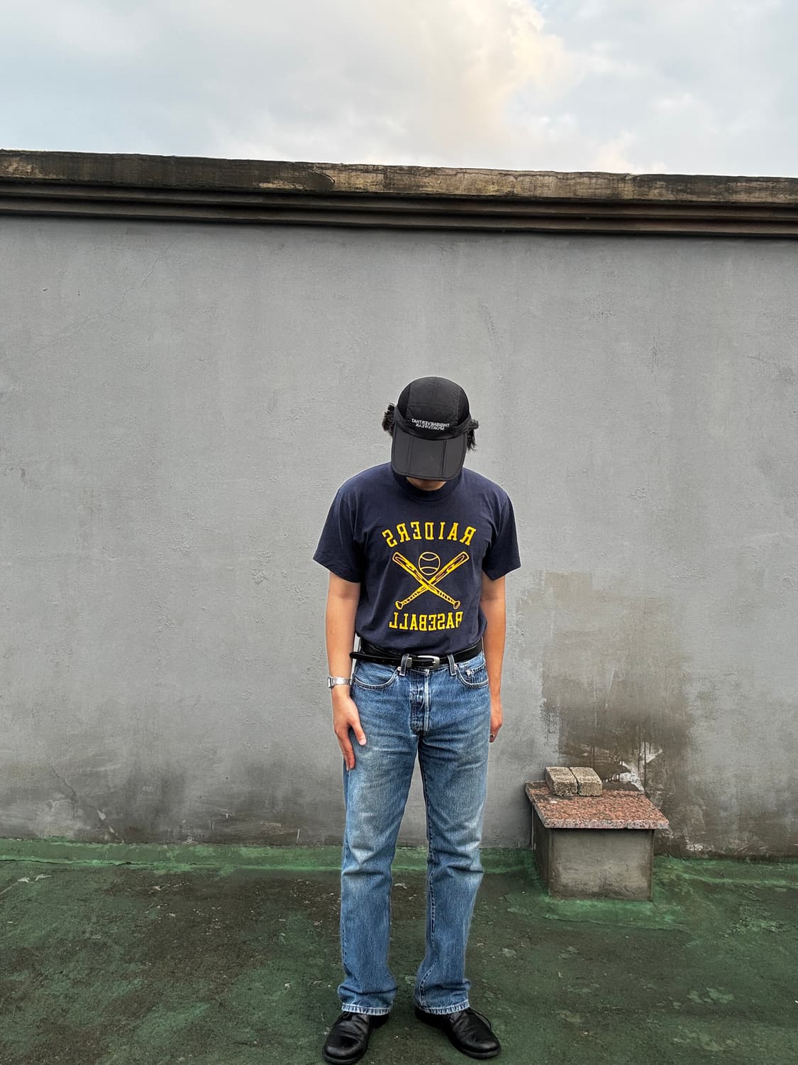 90s USA Raiders 빈티지 티 L 상품이미지6