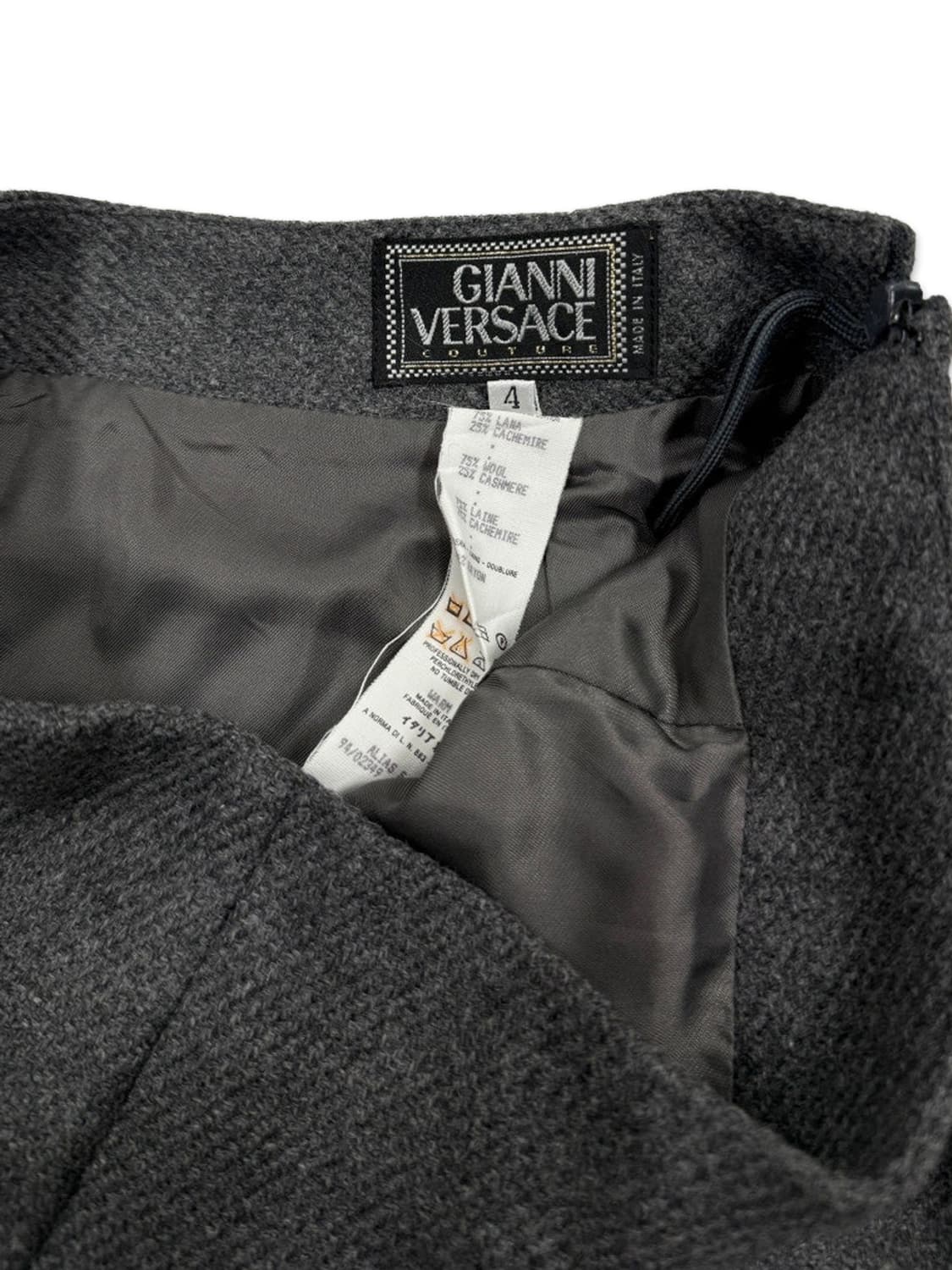 빈티지 Gianni Versace 그레이 미디 스커트 상품이미지3