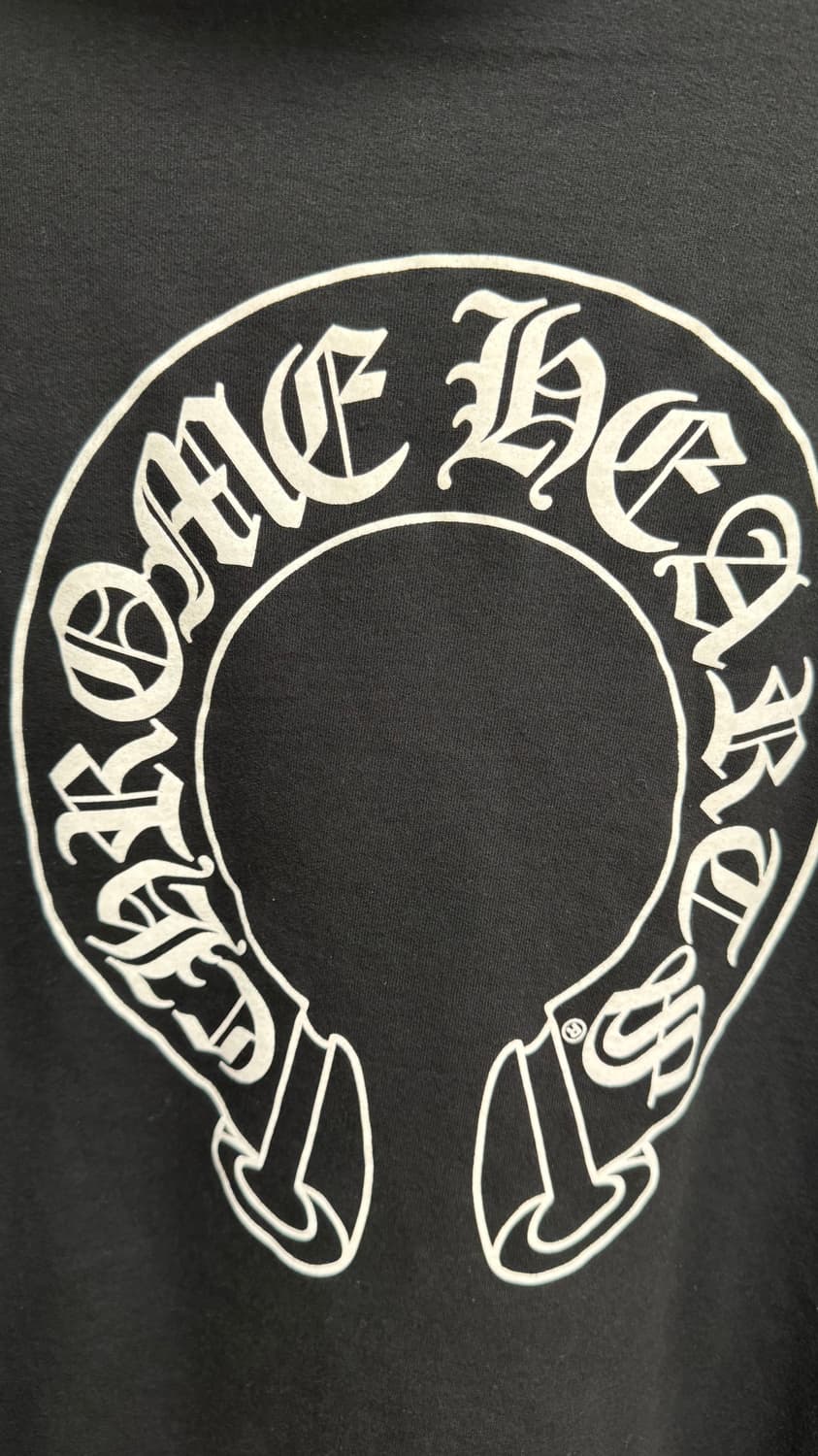 [XL] 크롬하츠 홀스슈 플로랄 헤비웨이트 후드집업 블랙 상품이미지6