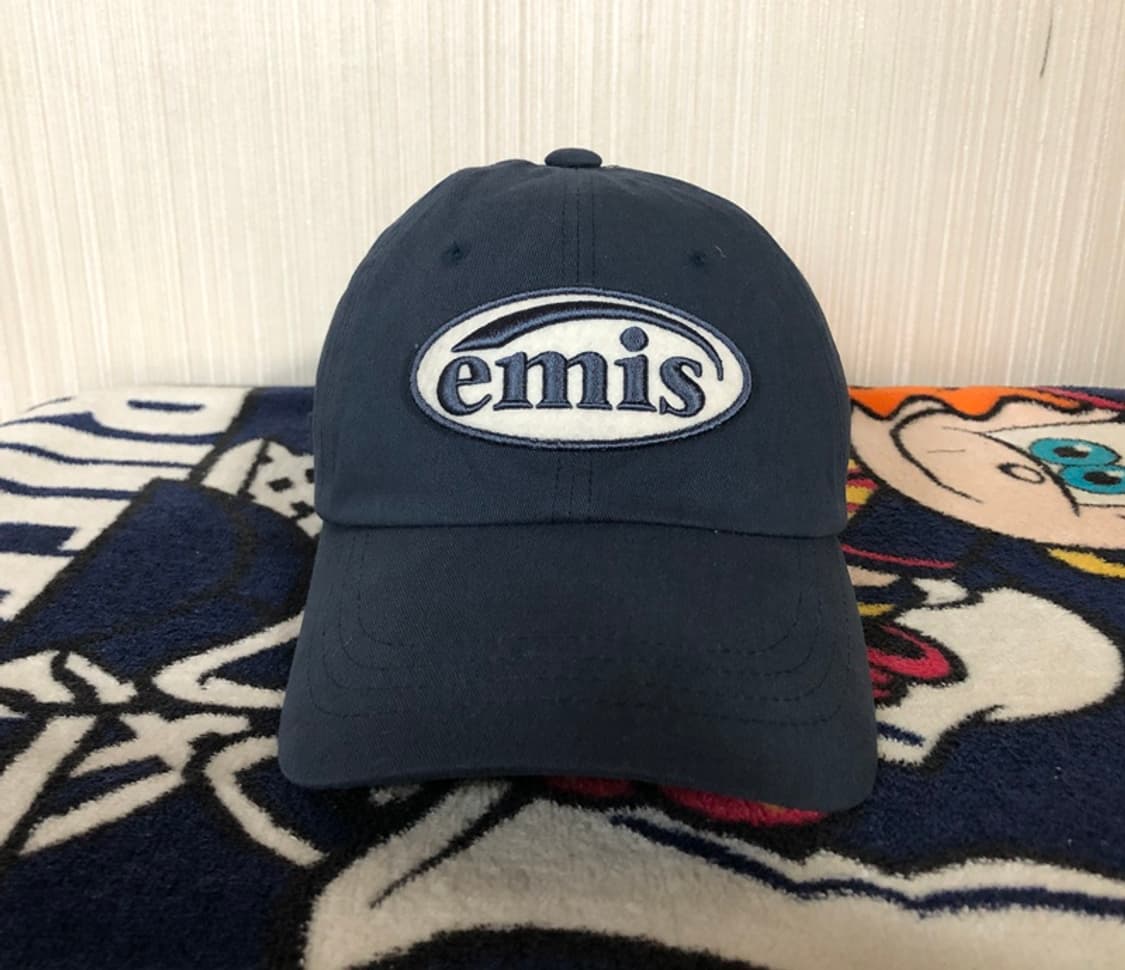 이미스(EMIS) 톤 온 톤 와펜 볼캡/네이비 상품이미지4