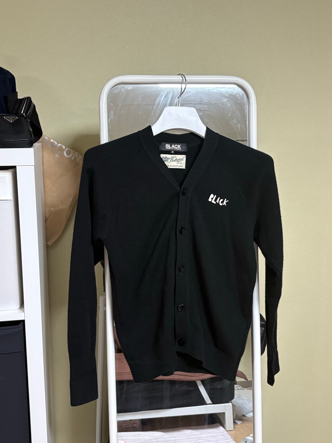 Comme des Garcons BLACK 블랙 로고 가디건 상품이미지1