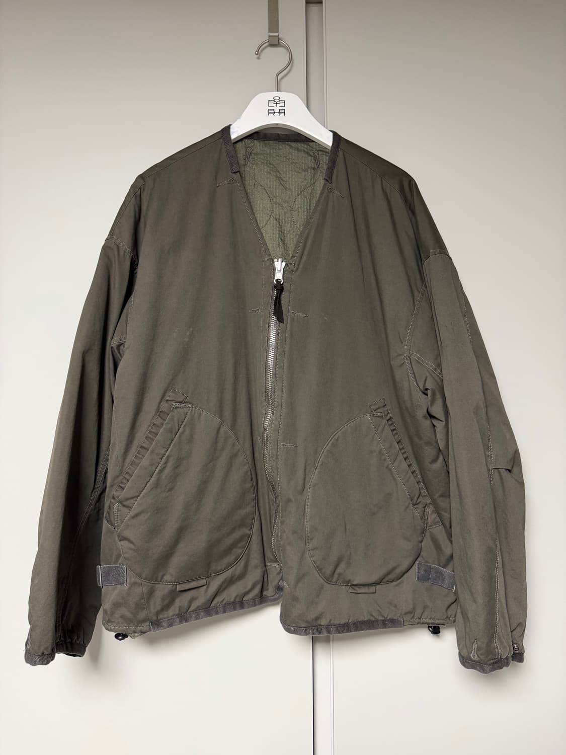 폴리테루 / 리버시블 라이너자켓 / 올리브+퀼티드그린 4 상품이미지5