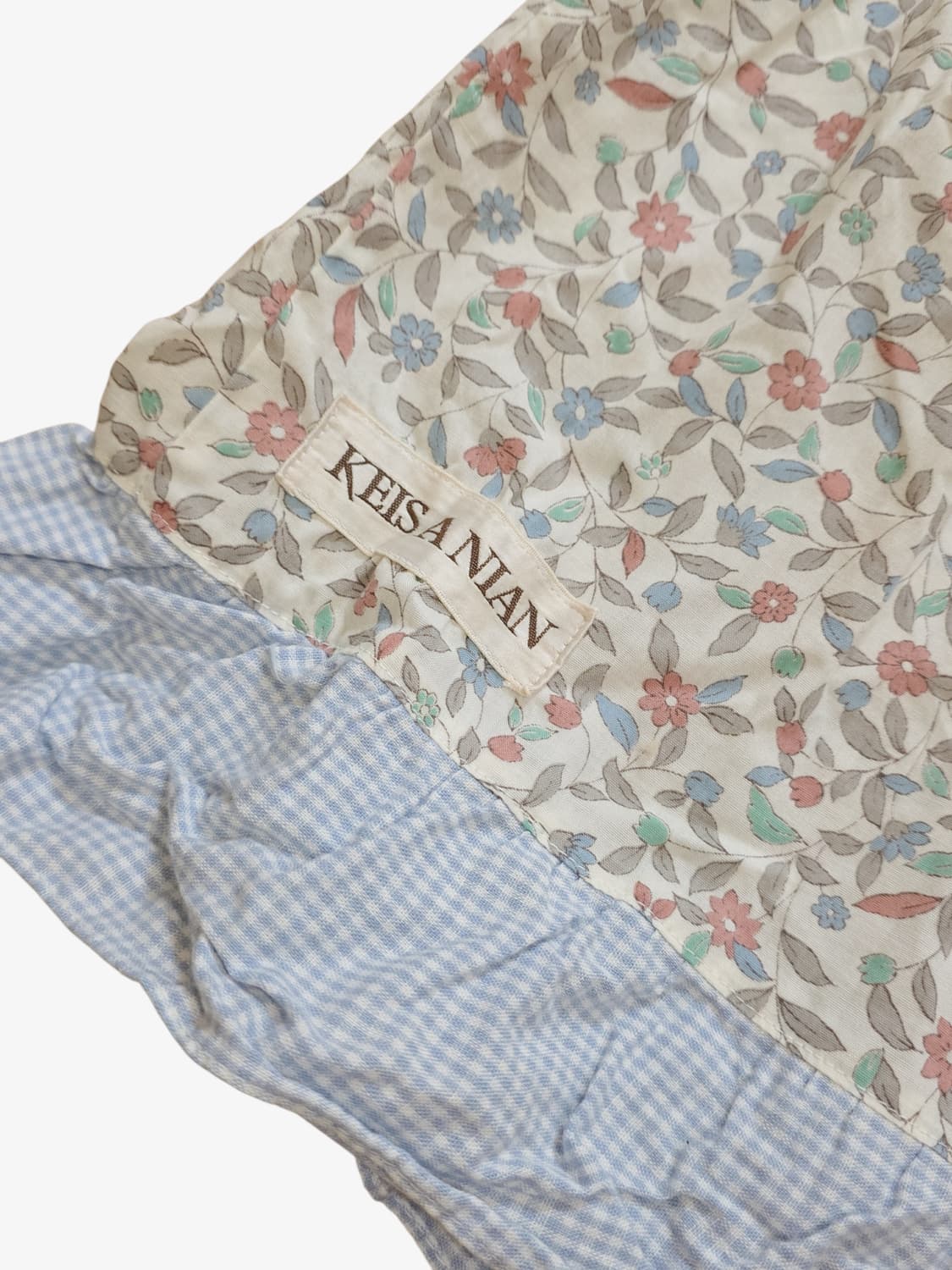 JPN 블루 체크 에이프런 원피스 상품이미지4