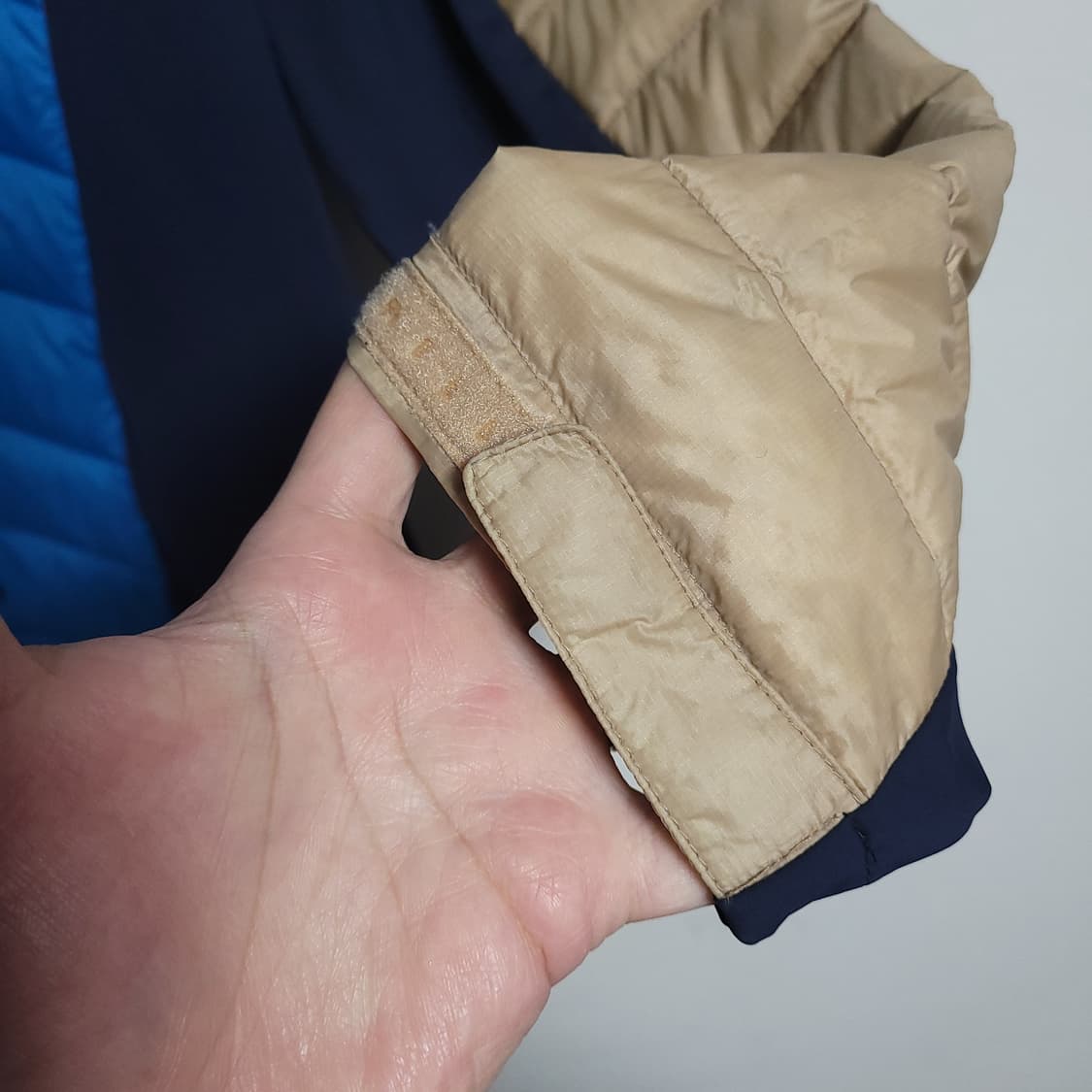 (100) MILLET 밀레 컬러블록 경량 패딩 자켓 등산복 상품이미지4