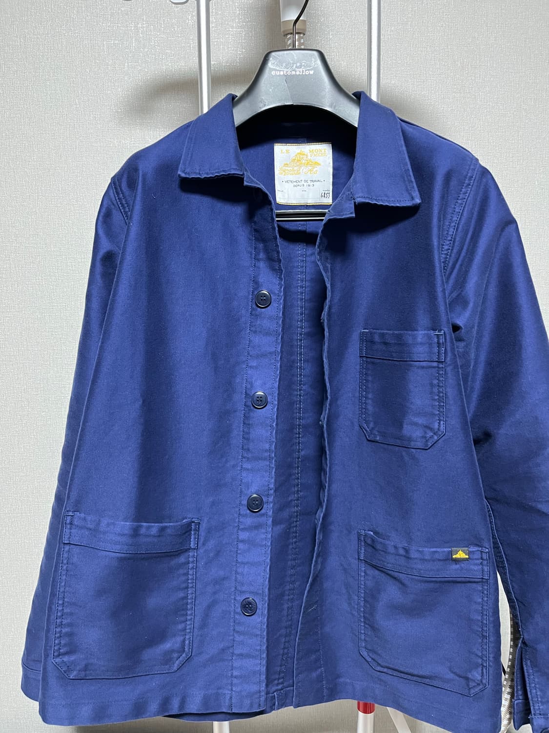 르몽생미셸 프렌치워크자켓 몰스킨 46사이즈 상품이미지1