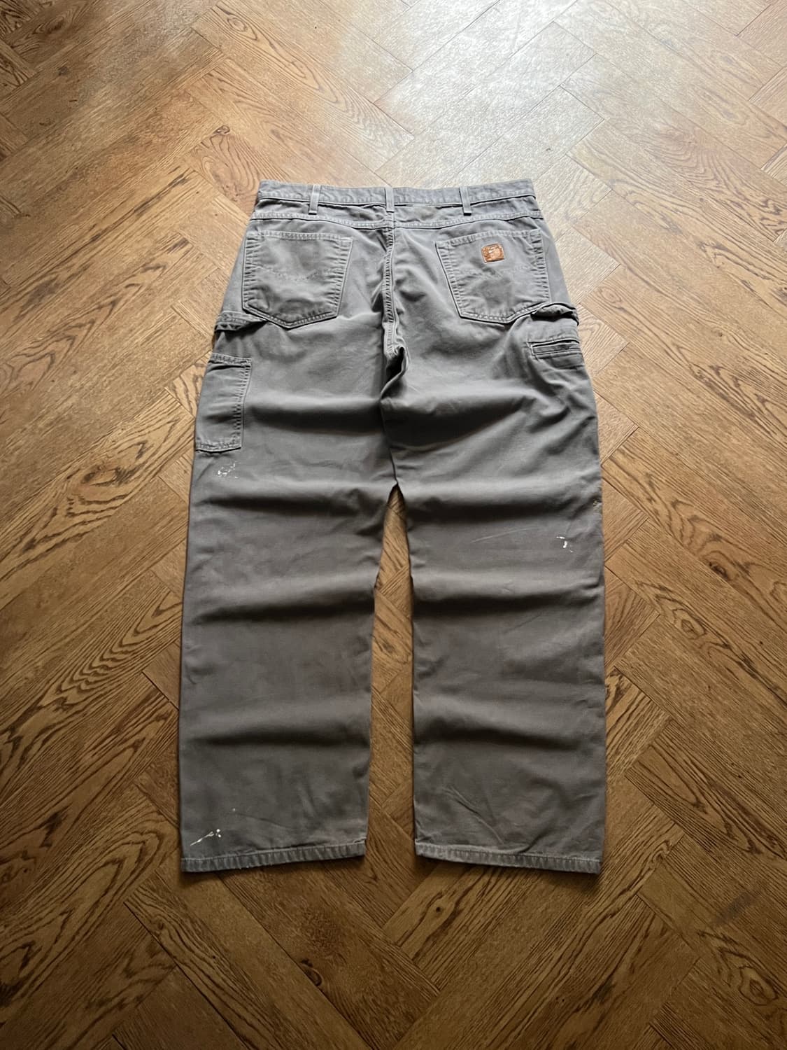 [36]칼하트 USA 그레이 싱글니 캔버스 워크팬츠 상품이미지2