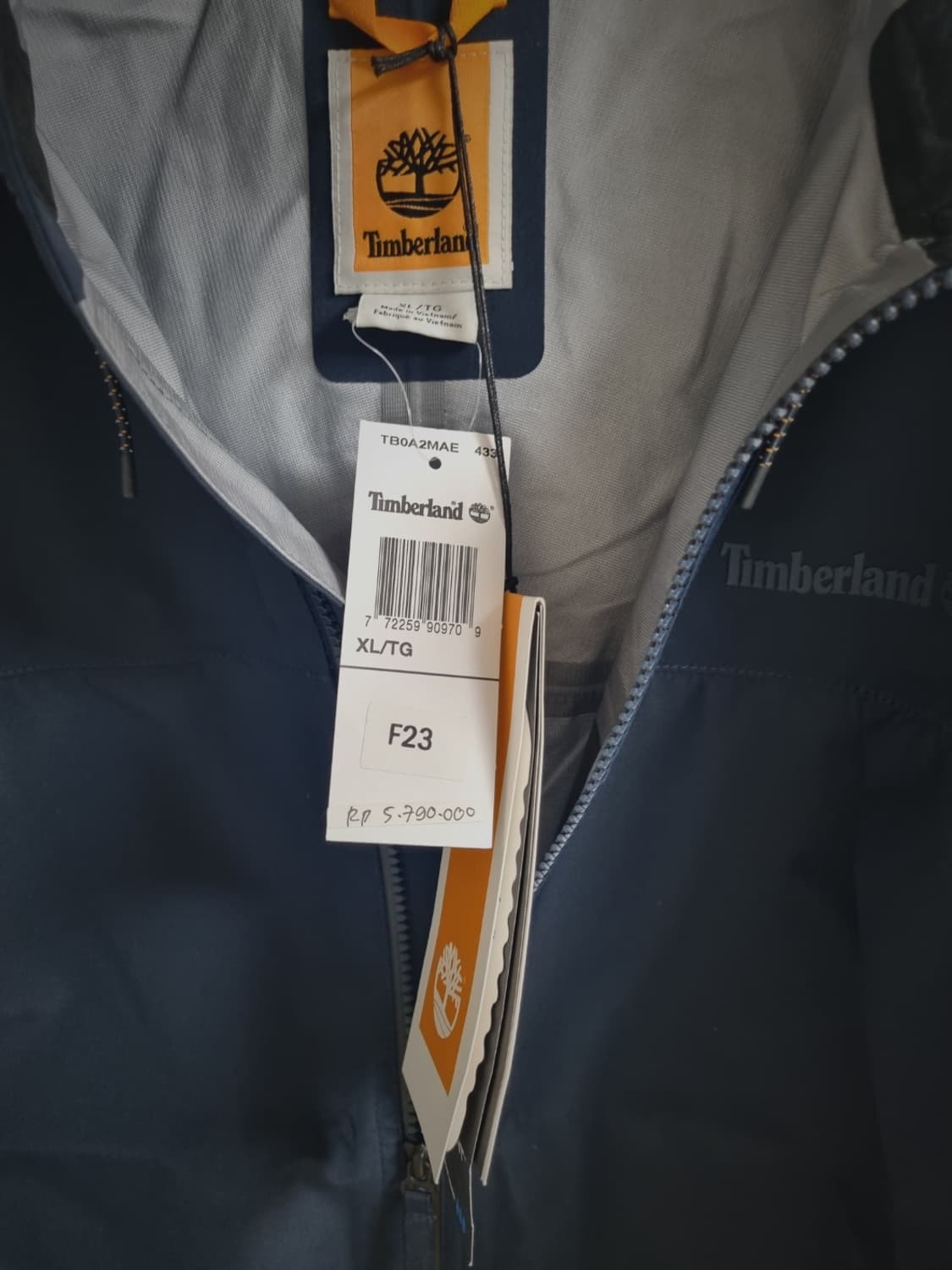 (새제품) 정품 팀버랜드 고프코어 바람막이 XL 네이비 상품이미지7