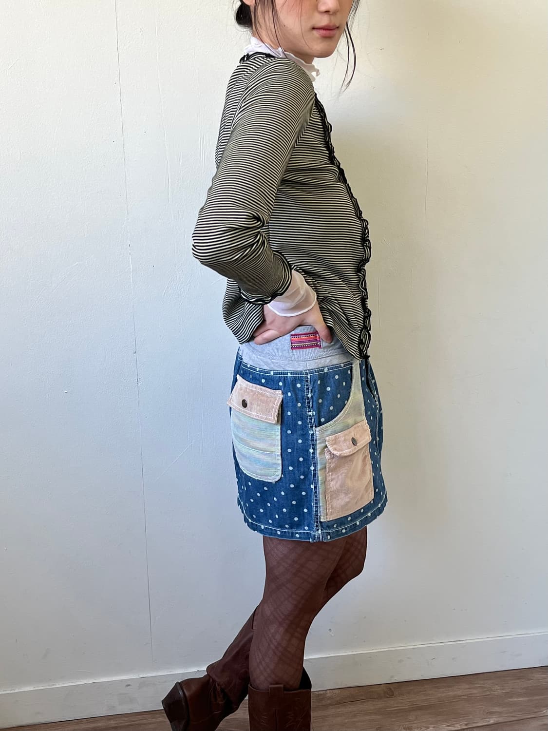 go slow caravan 도트 스커트 상품이미지5