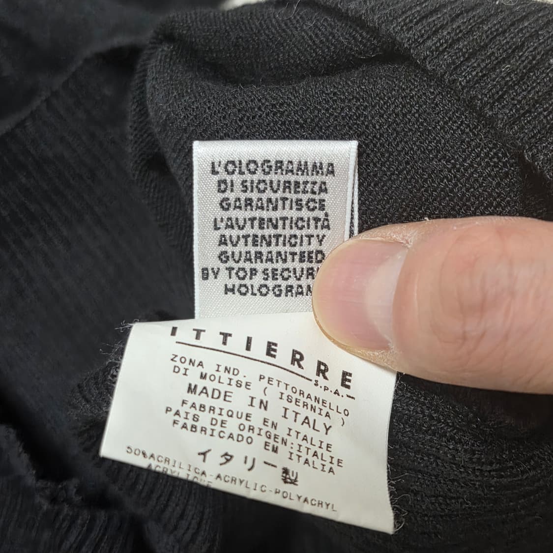 Dolce & Gabbana 돌체앤가바나 블랙 아크릴 울 터틀넥 니트 상품이미지4