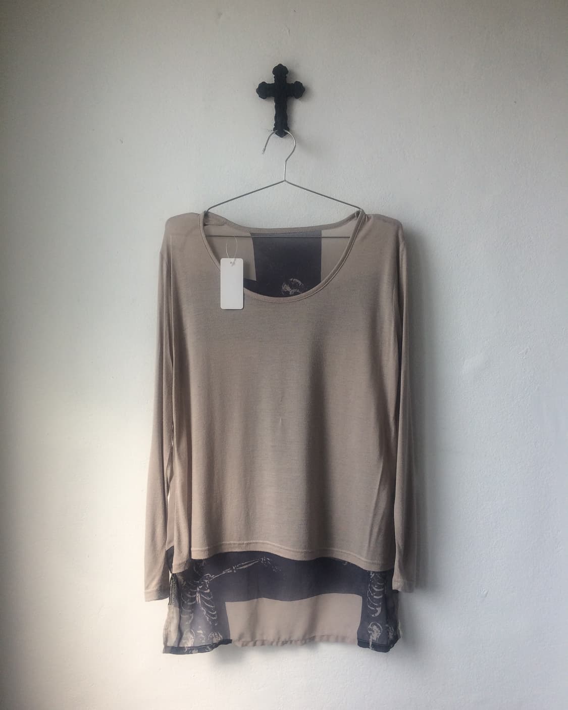 Back printing point loose fit top 상품이미지4