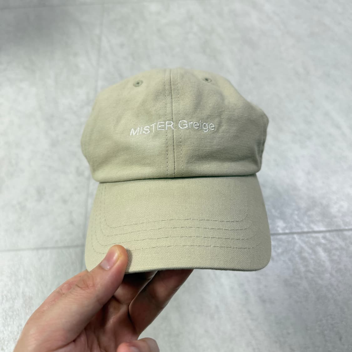 미스터지 베이지 볼캡 상품이미지1