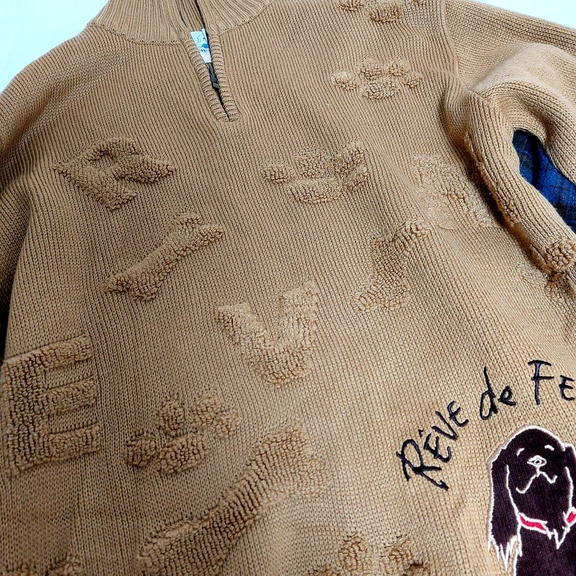 🐾모리걸 너드 강아지발바닥 니트 체크치마 코디세트🐾 상품이미지2