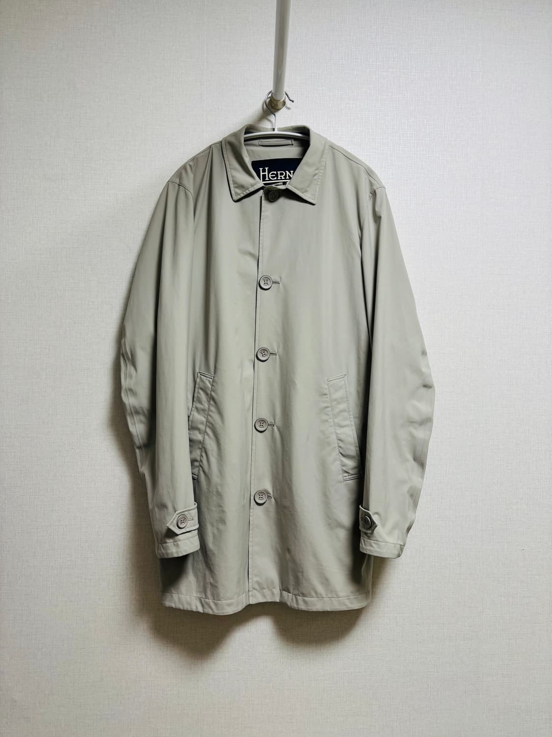 HERNO 에르노 라이트 베이지 트렌치코트 상품이미지1