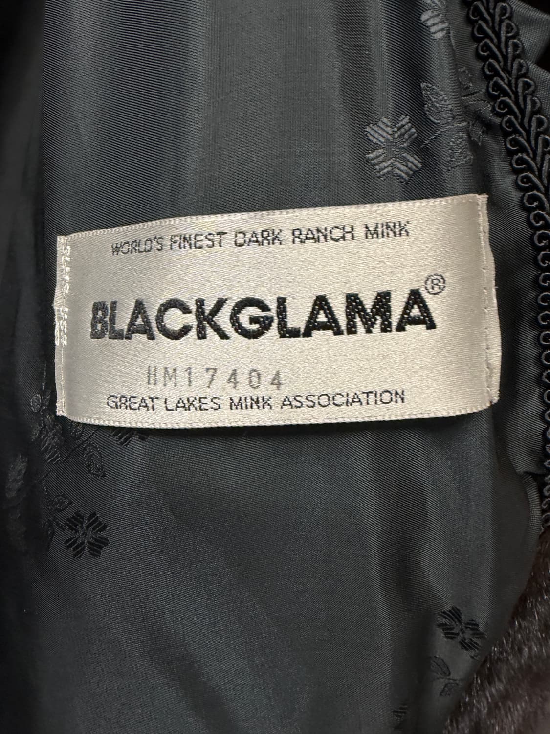 크리스찬 오자르 블랙그라마 밍크모피 코트 상품이미지4