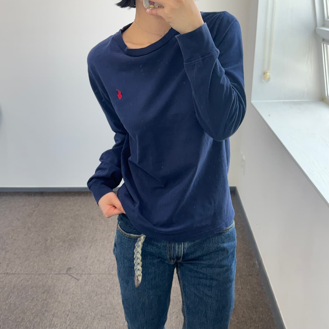 Polo 폴로 레드 포니 네이비 롱슬리브 상품이미지2