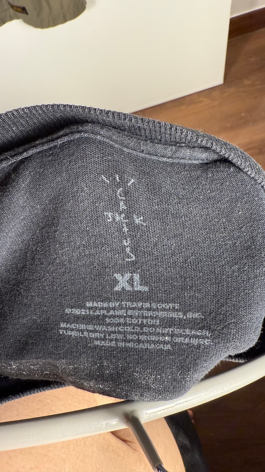 [XL] CACTUS JACK FRAGMENT 2021 롱슬리브 블랙 상품이미지7