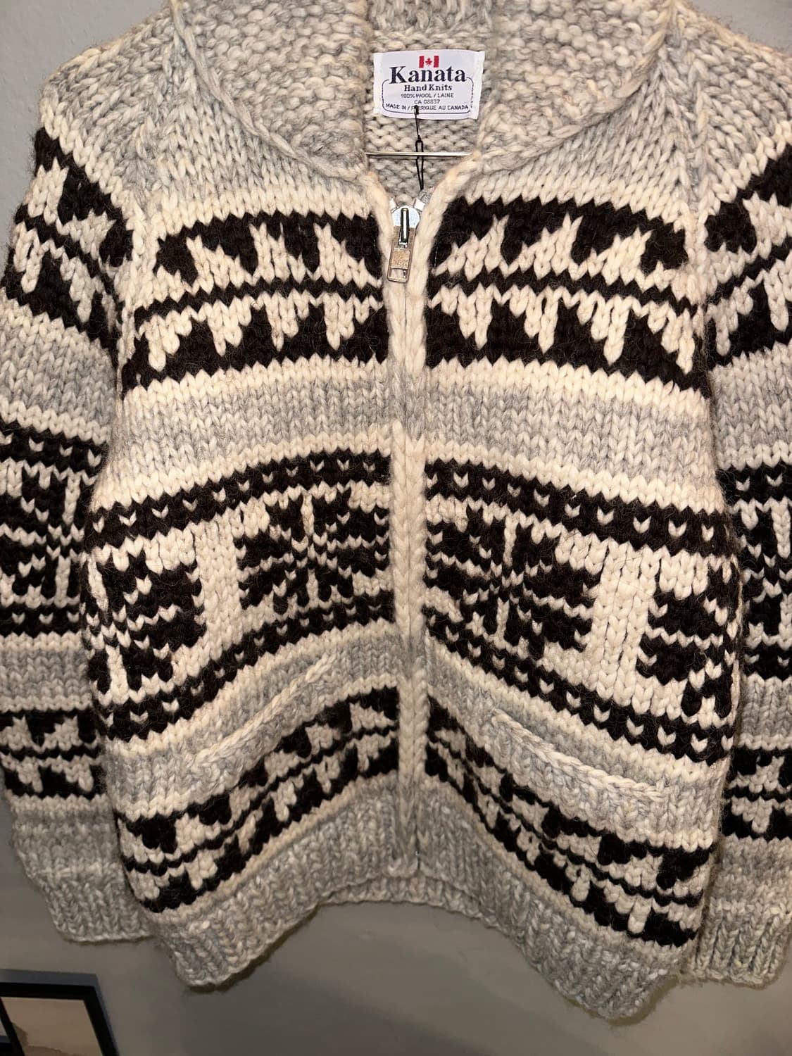 KANATA wool cowichan cardigan 상품이미지3
