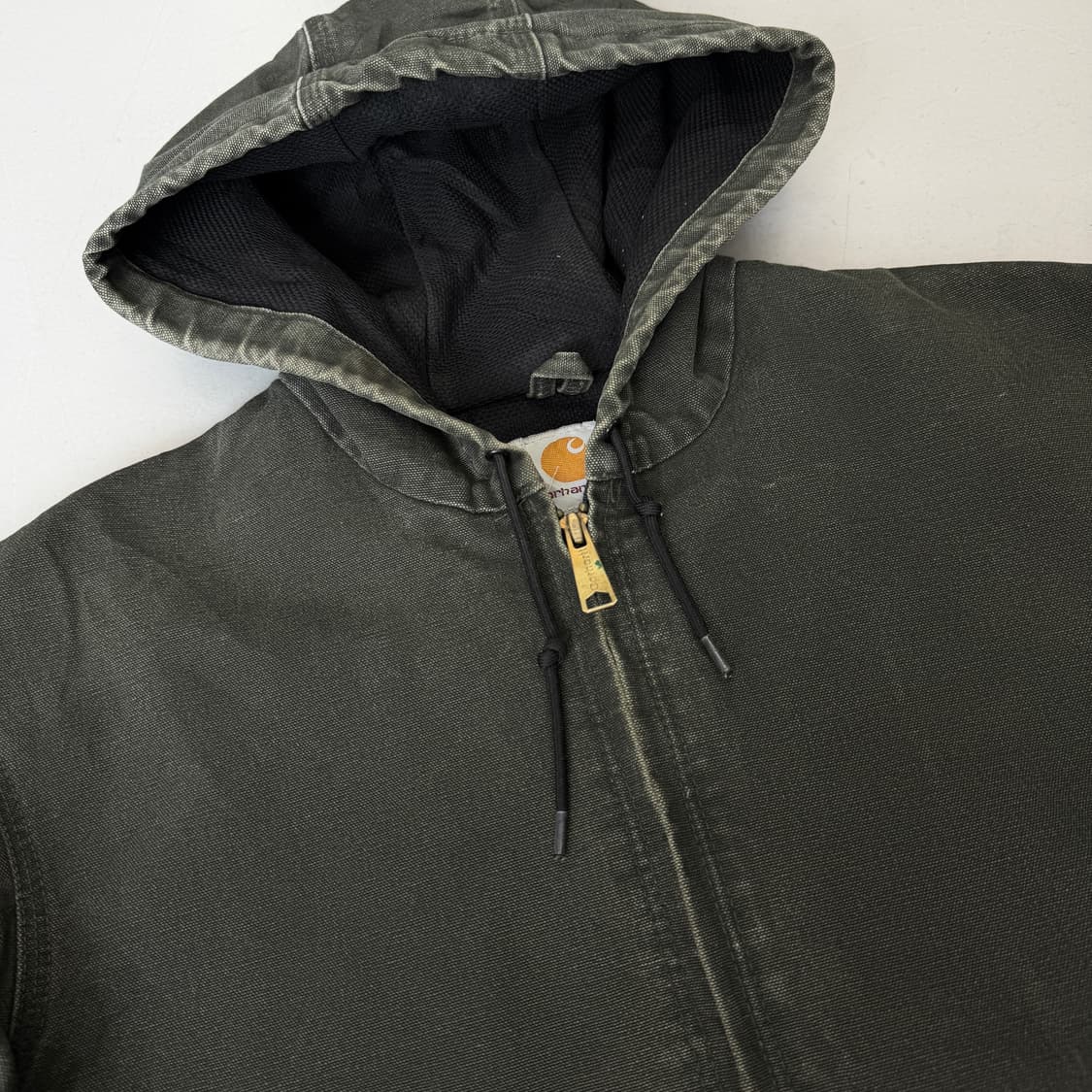 칼하트 OG 모스그린 덕액티브 J160 J130 mos 후드 워크자켓 상품이미지3