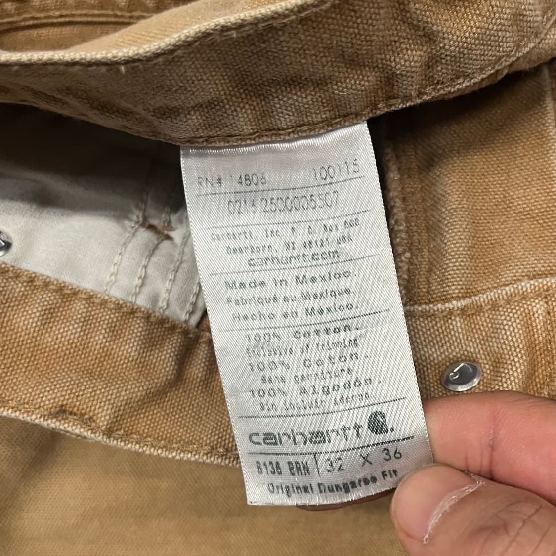 Carhartt 더블니 워크 팬츠 (32“) 상품이미지6