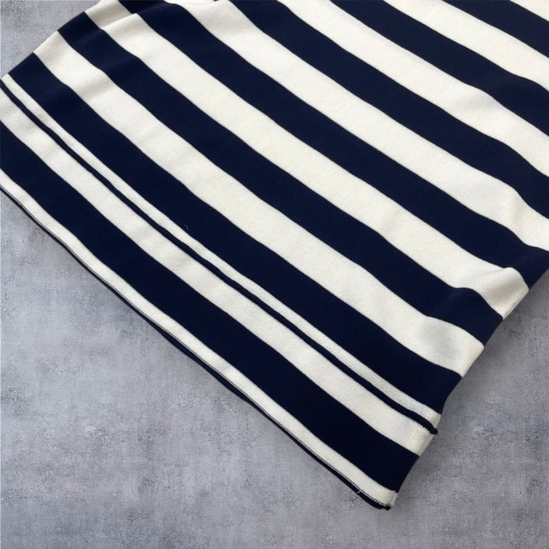 샤넬 Chanel 네이비 스트라이프 반팔 니트 M 상품이미지5