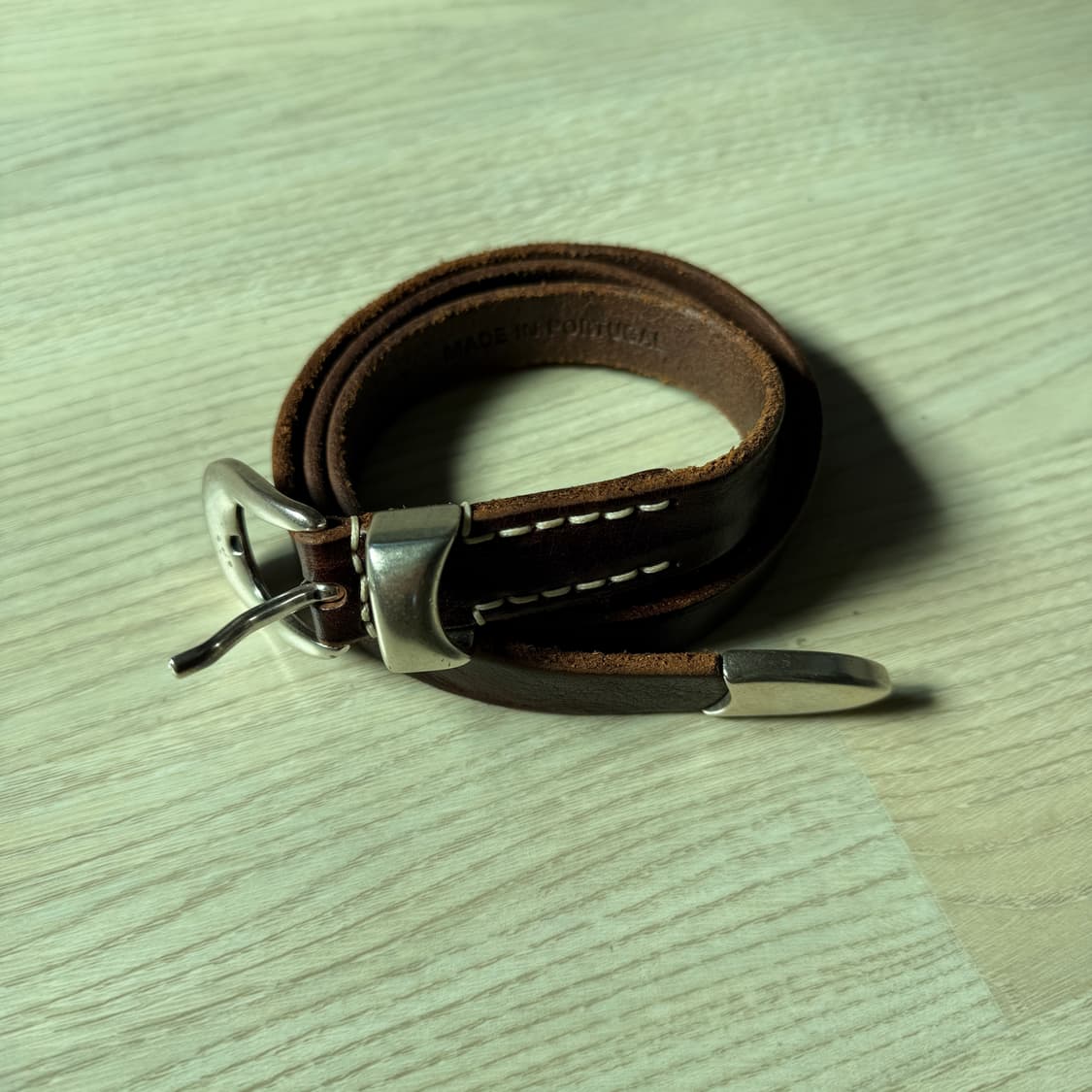 아워레가시 벨트 2cm 레더 브라운 상품이미지7