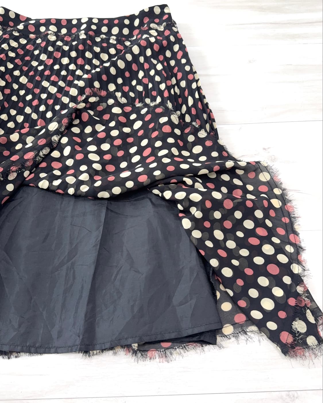 Black Vintage Dot Midi Skirt 상품이미지9