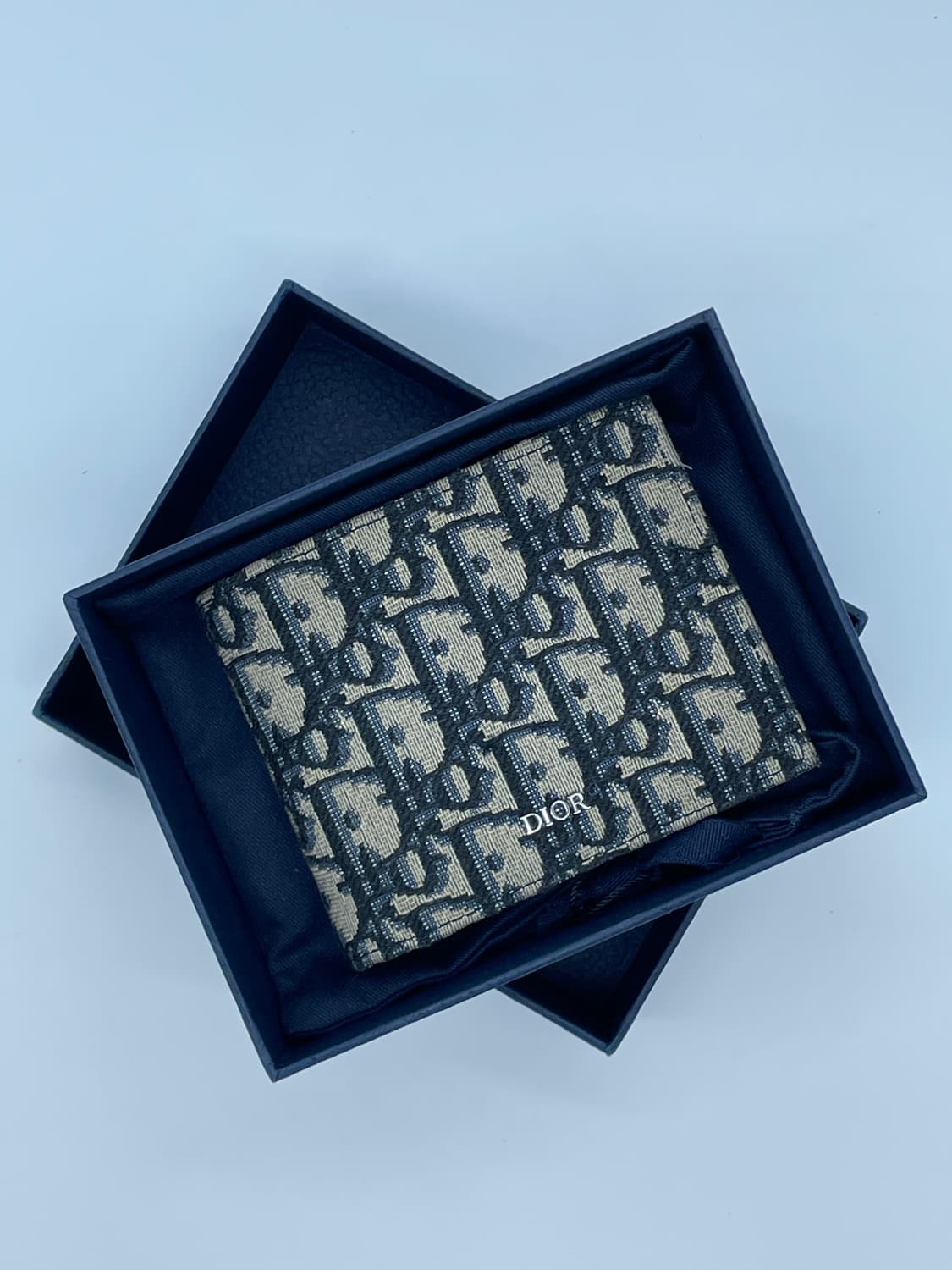 [ 풀구성 / 새상품급 ] 정품 디올 오블리크 반지갑 베이지 상품이미지1