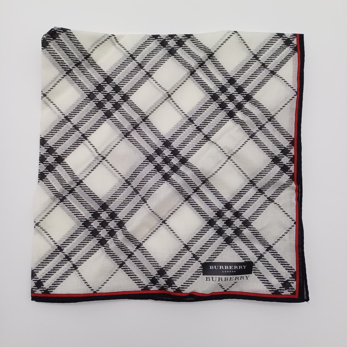 BURBERRY 버버리 손수건 스카프 + 미니 파우치 세트 BFS 상품이미지3